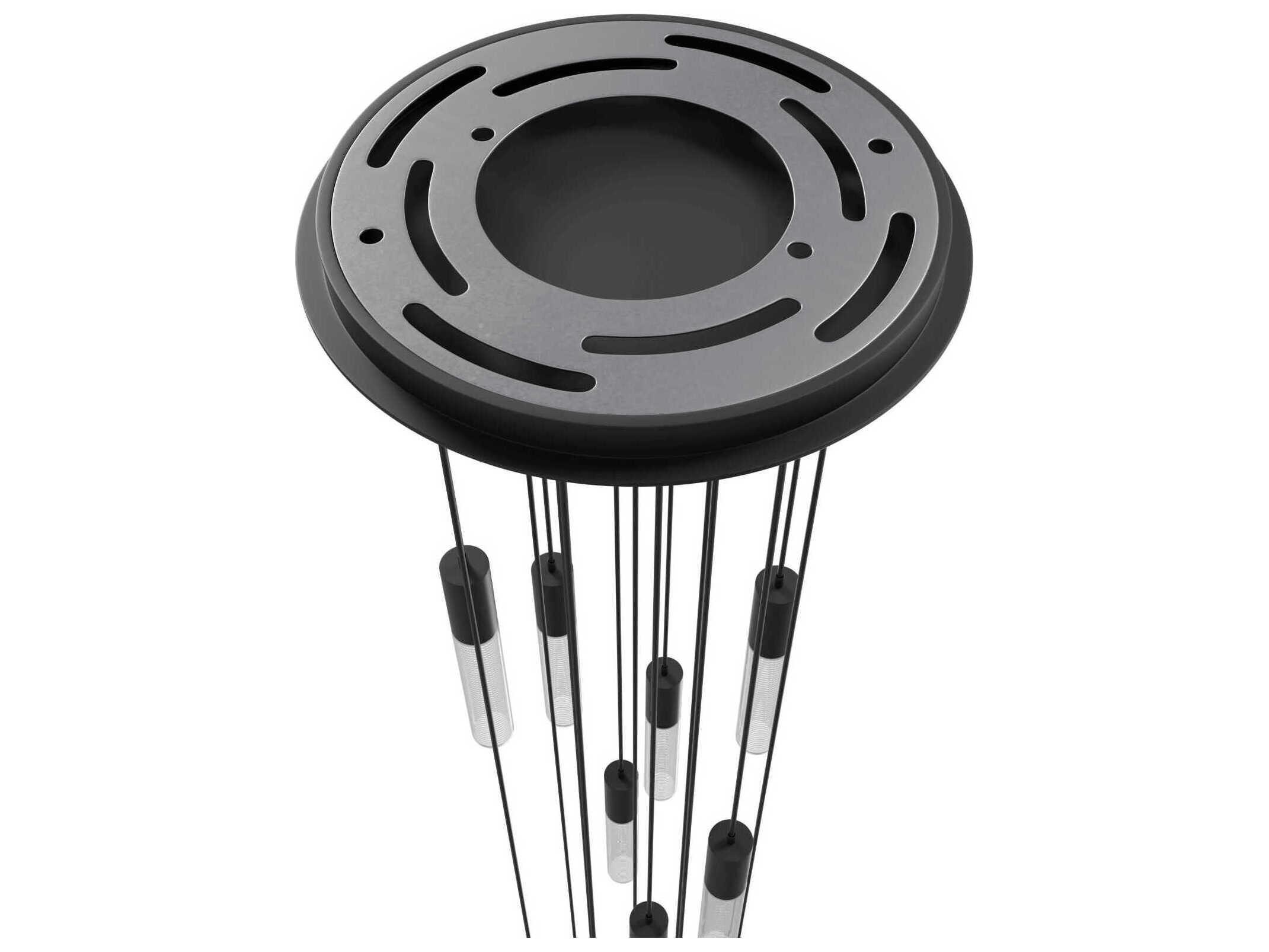 Avenue Lighting Strand 15-Light Black Linear Pendant