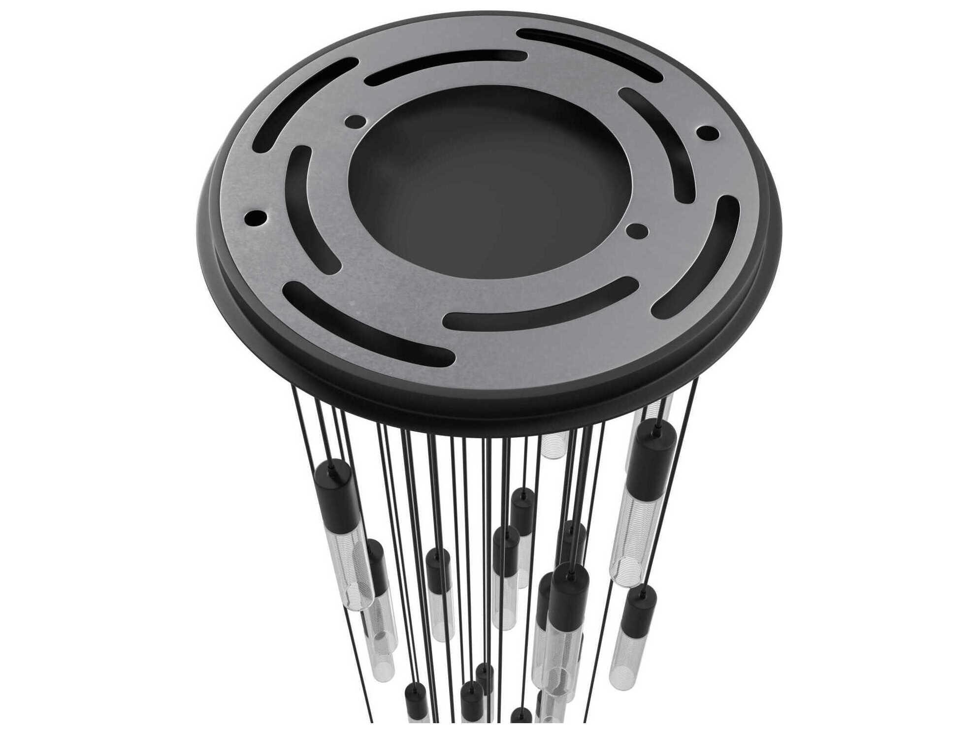 Avenue Lighting Strand 31-Light Black Linear Pendant