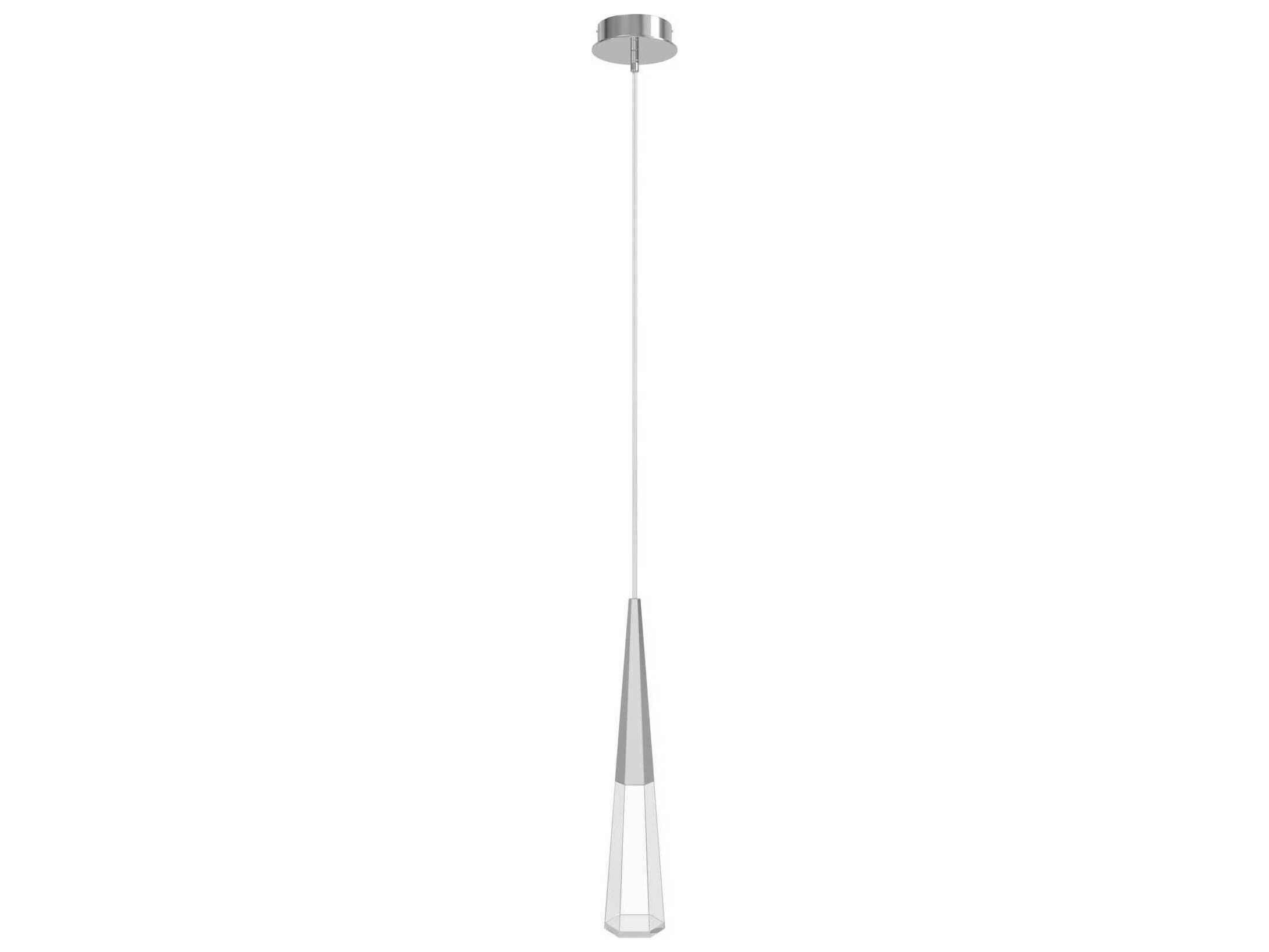 Avenue Lighting Avalon 1-Light Polished Chrome Linear Mini Pendant