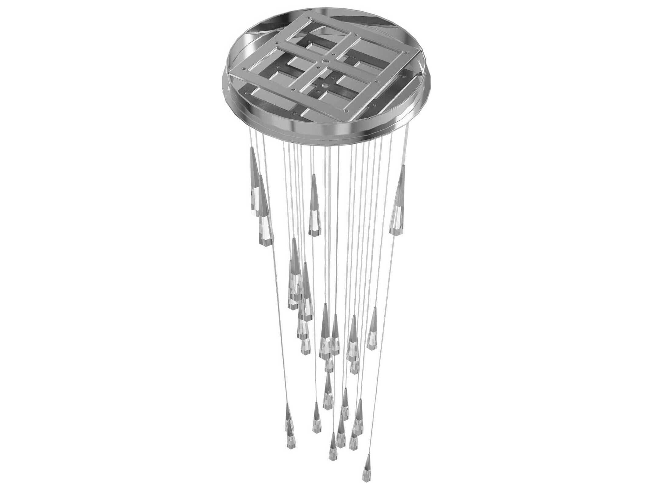 Avenue Lighting Avalon 25-Light Polished Chrome Linear Pendant