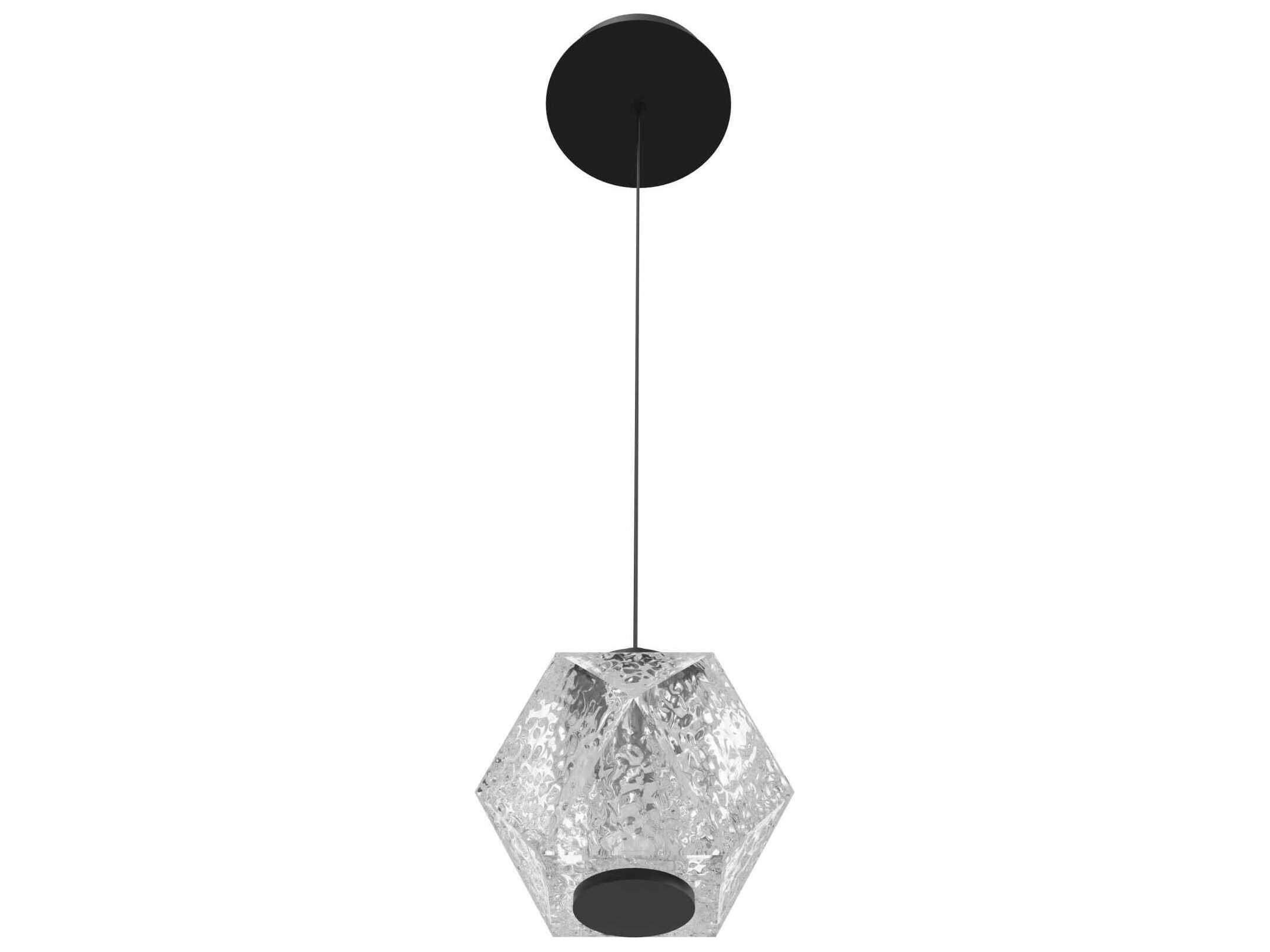 Avenue Lighting Beluga 1-Light Black Geometric Mini Pendant