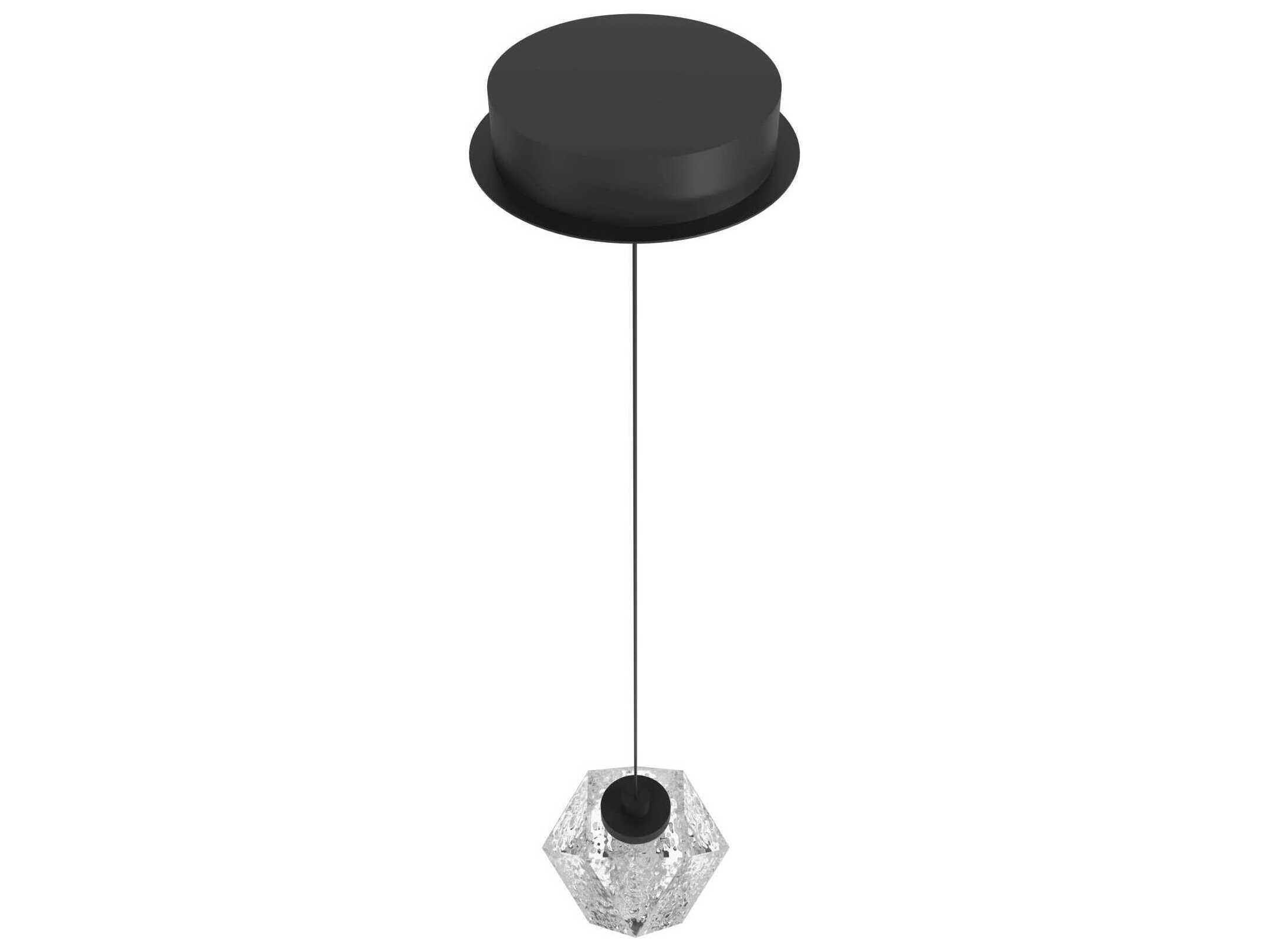 Avenue Lighting Beluga 1-Light Black Geometric Mini Pendant