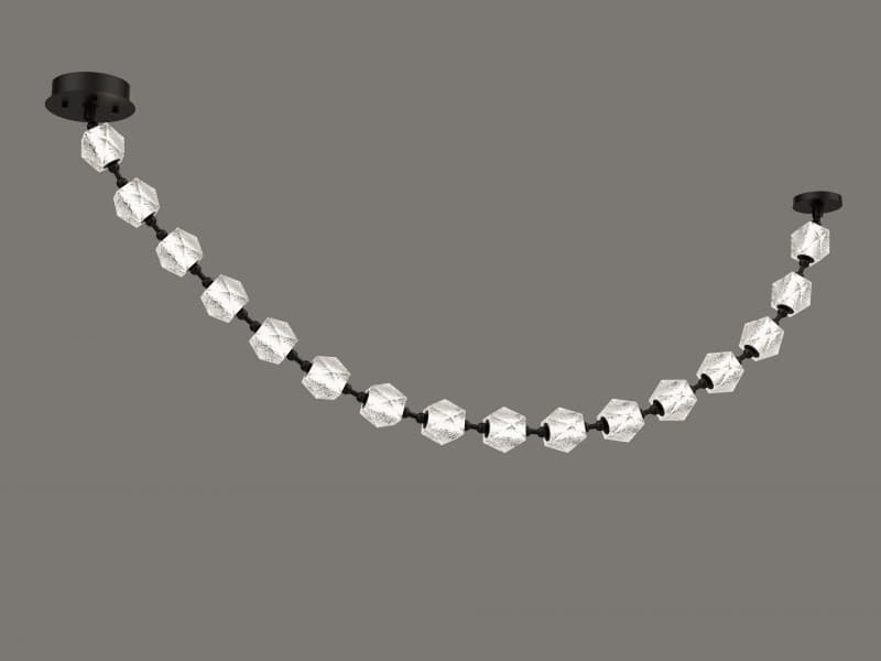 Avenue Lighting Beluga 16-Light Black Geometric Pendant