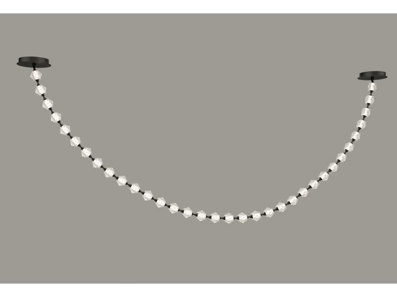 Avenue Lighting Beluga 34-Light Black Geometric Pendant