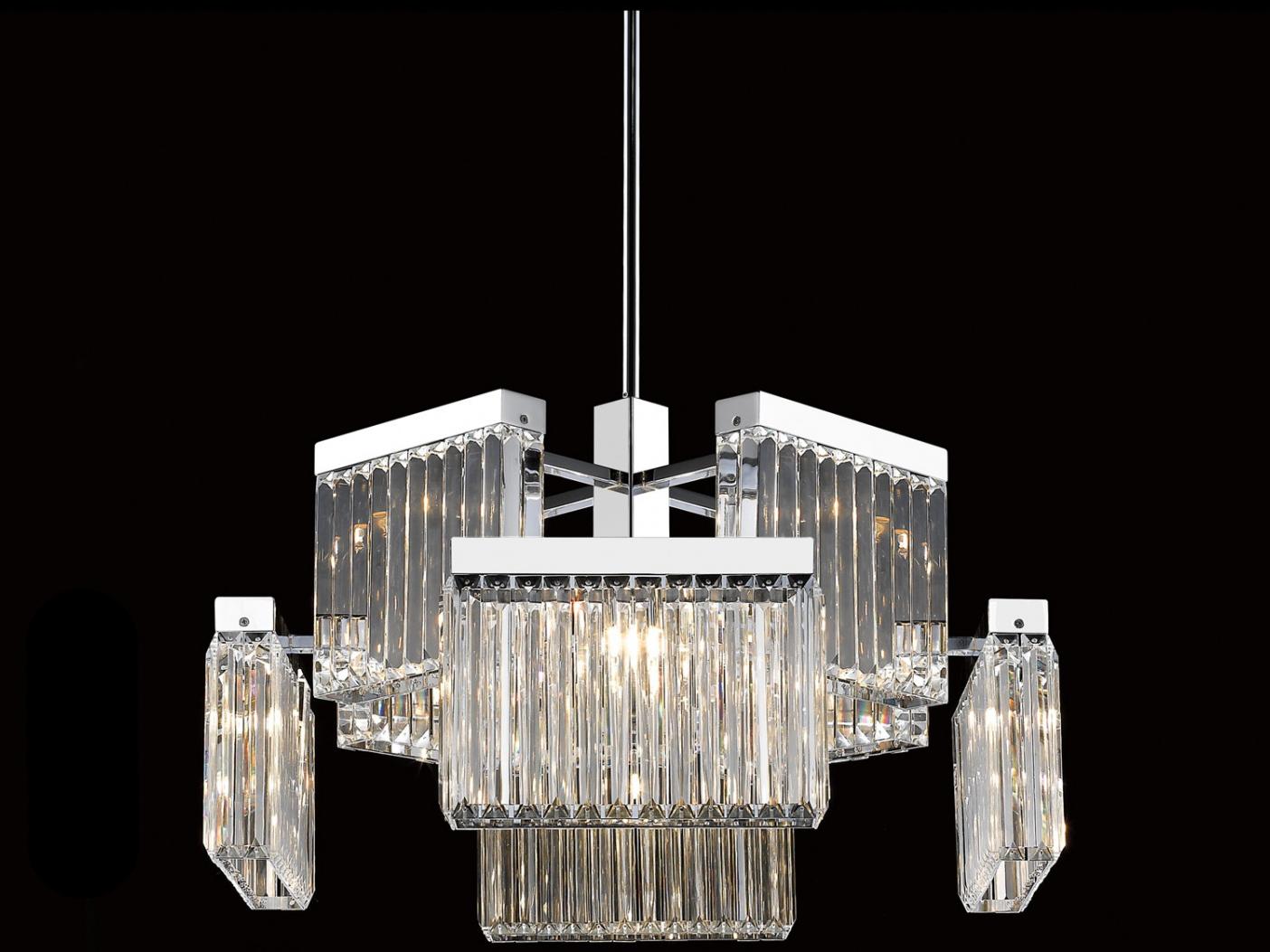 Avenue Lighting Broadway 8-Light Polished Nickel Chandelier