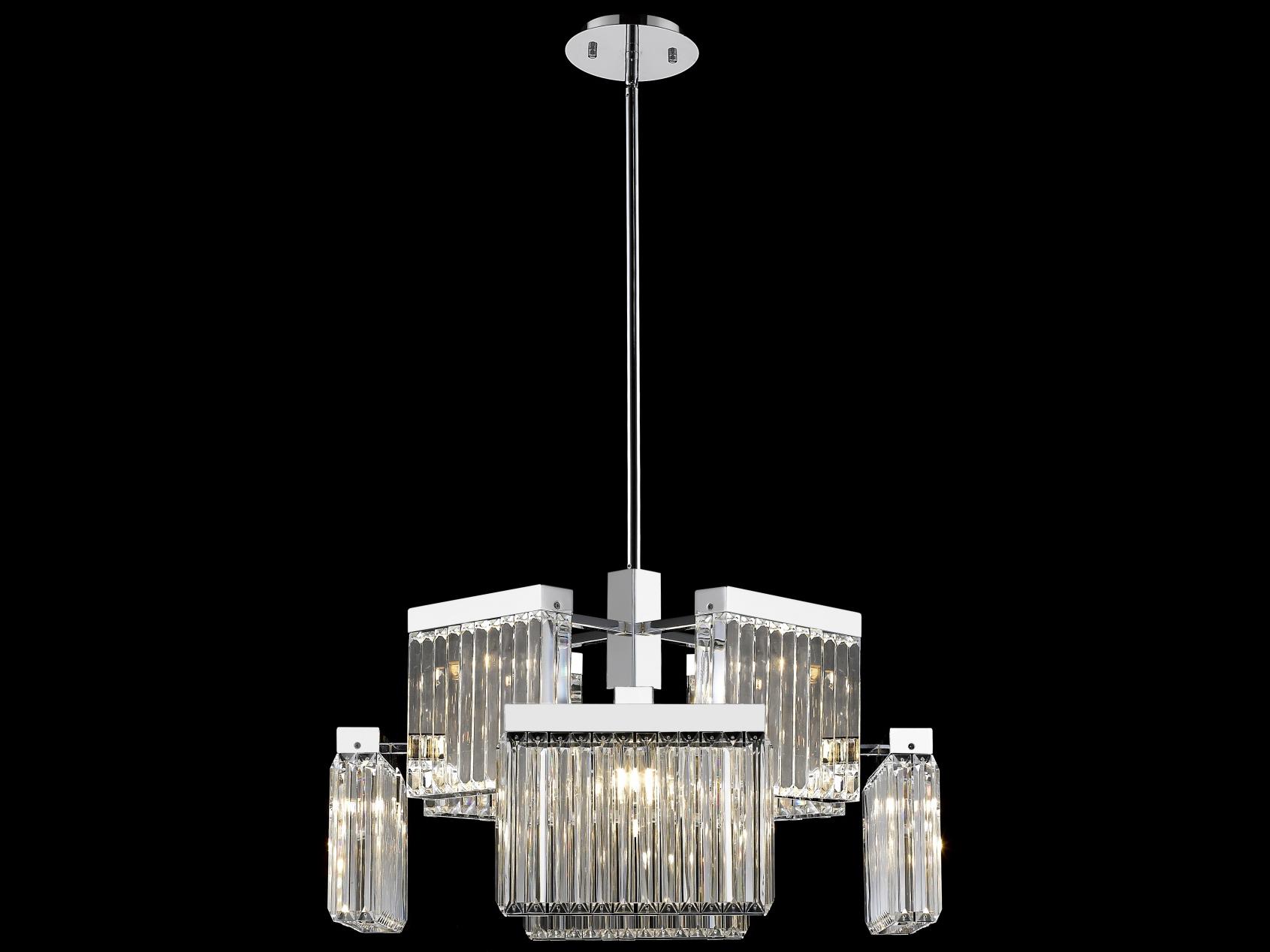 Avenue Lighting Broadway 8-Light Polished Nickel Chandelier