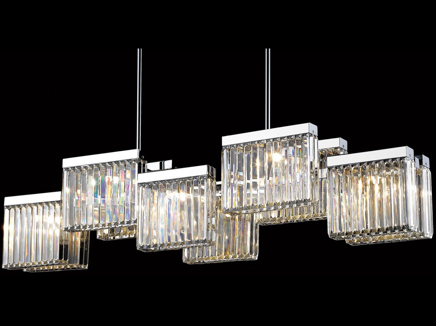 Avenue Lighting Broadway 10-Light Polished Nickel Island Pendant