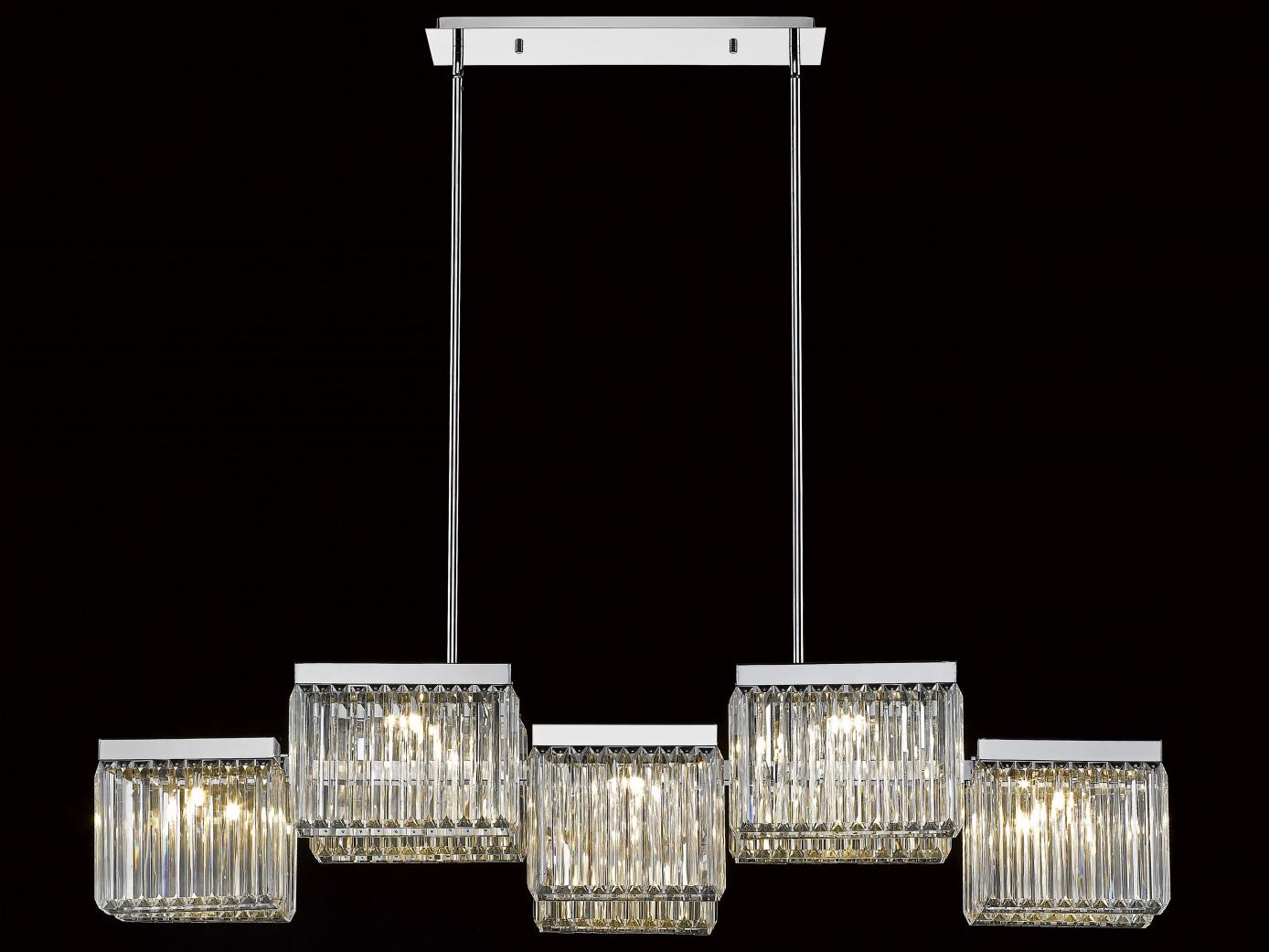 Avenue Lighting Broadway 10-Light Polished Nickel Island Pendant
