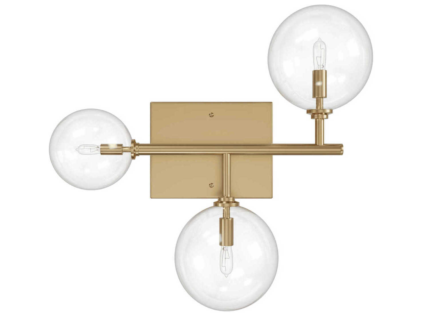 Avenue Lighting Delilah 3-Light Aged Brass Wall Sconce