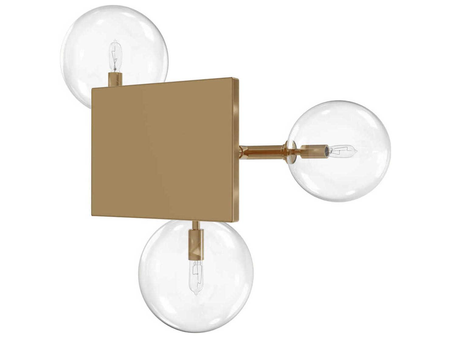 Avenue Lighting Delilah 3-Light Aged Brass Wall Sconce