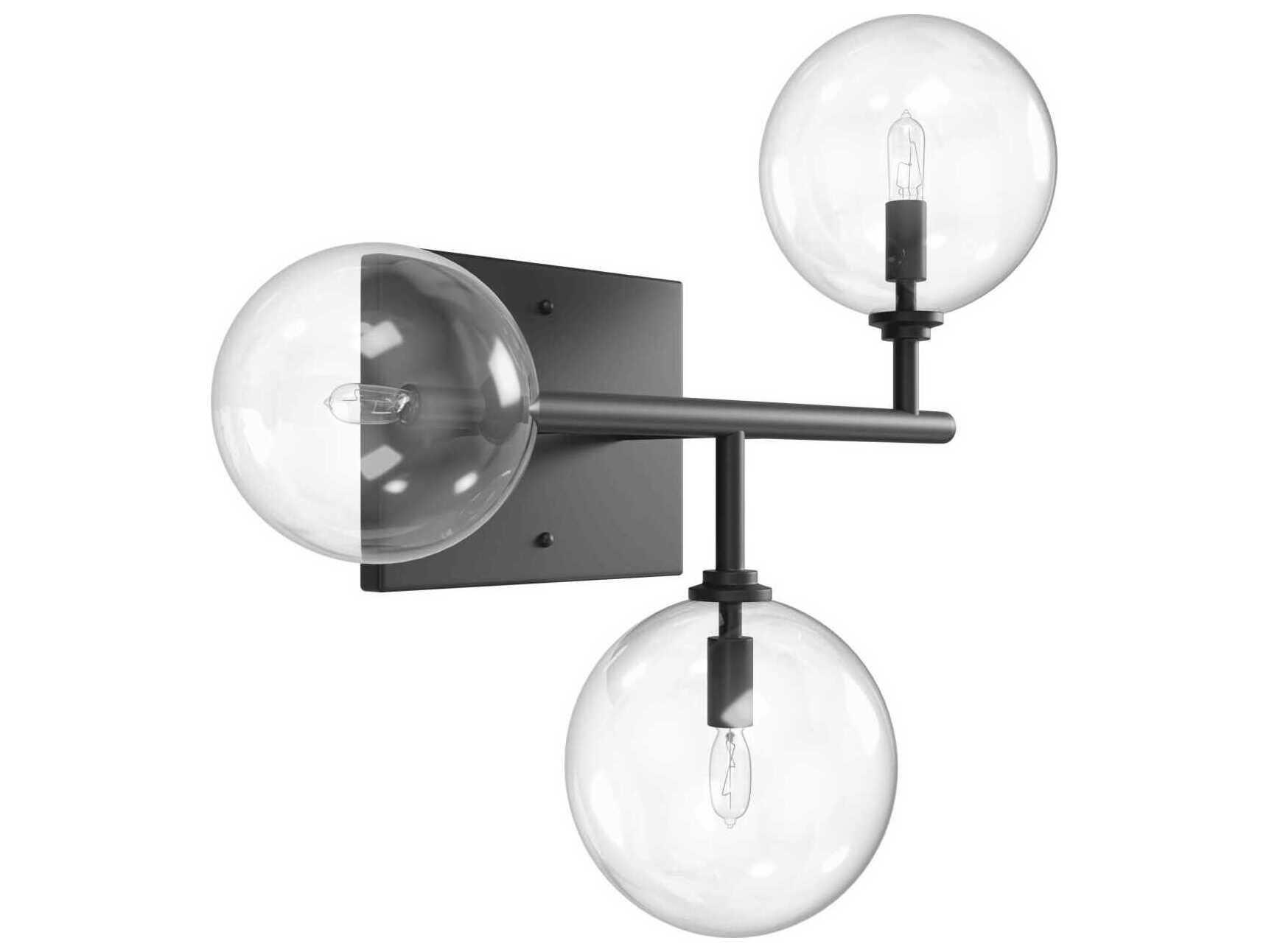 Avenue Lighting Delilah 3-Light Black Wall Sconce