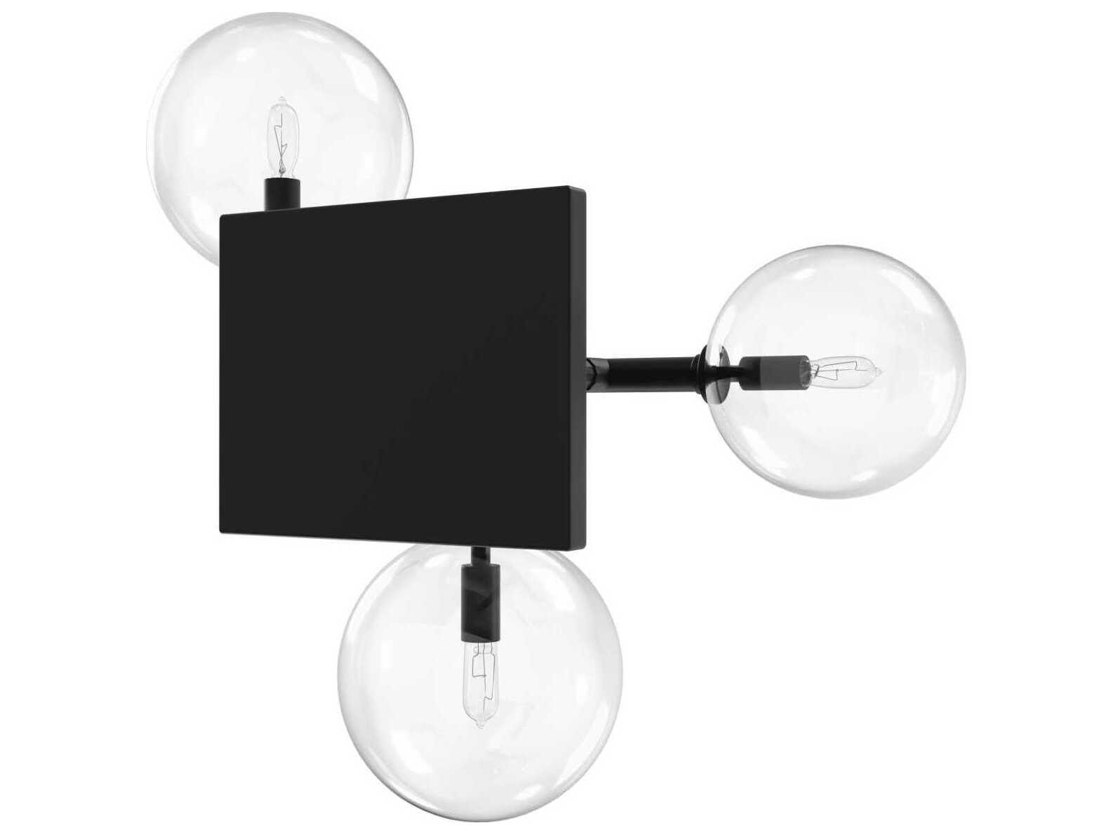 Avenue Lighting Delilah 3-Light Black Wall Sconce