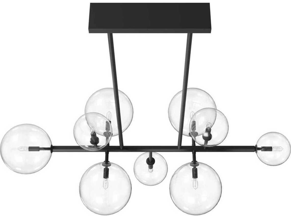 Avenue Lighting Delilah 9-Light Black Globe Island Pendant