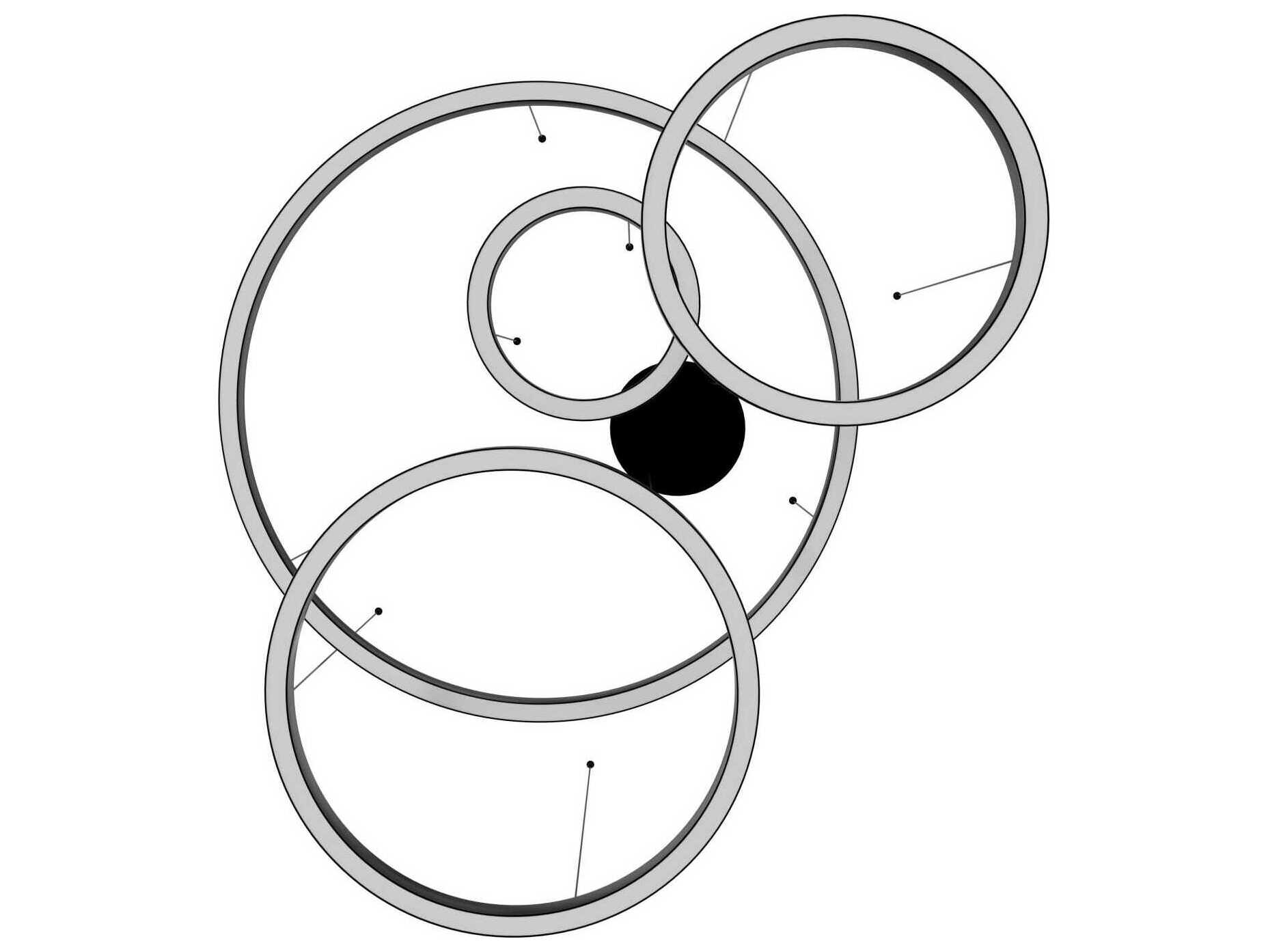 Avenue Lighting Aria Polished Black Gunmetal Chrome Round Pendant