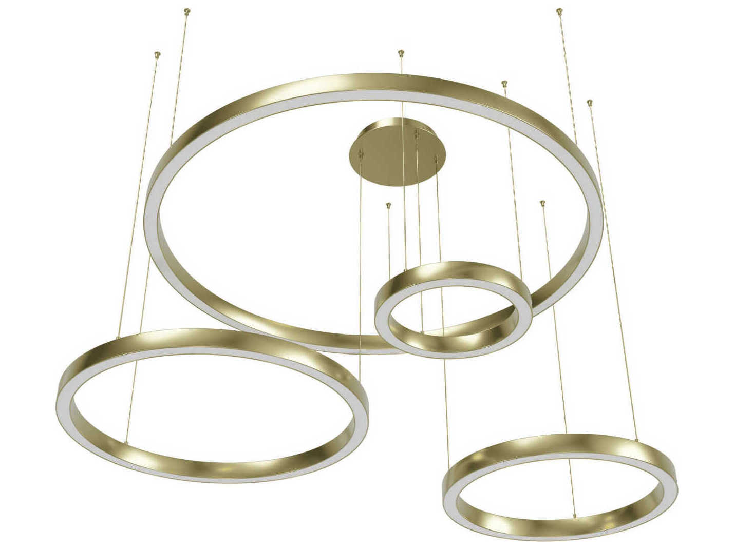 Avenue Lighting Aria Polished Brass Round Pendant