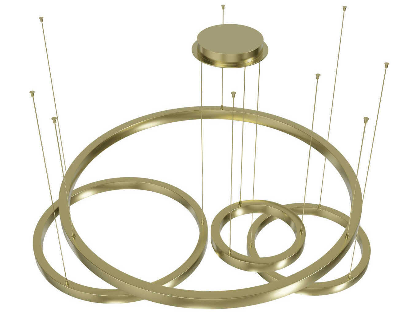 Avenue Lighting Aria Polished Brass Round Pendant