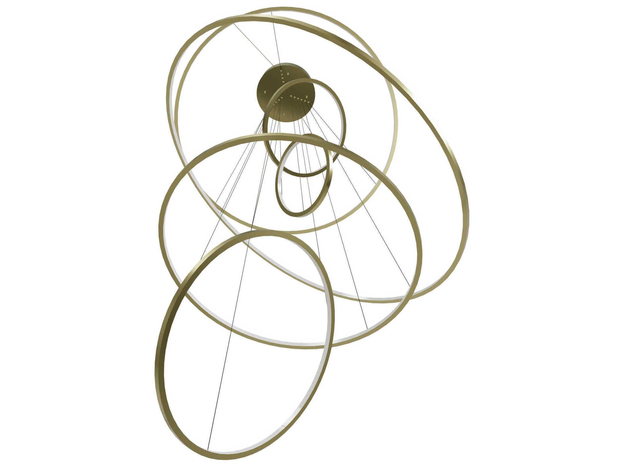 Avenue Lighting Aria Polished Brass Round Pendant