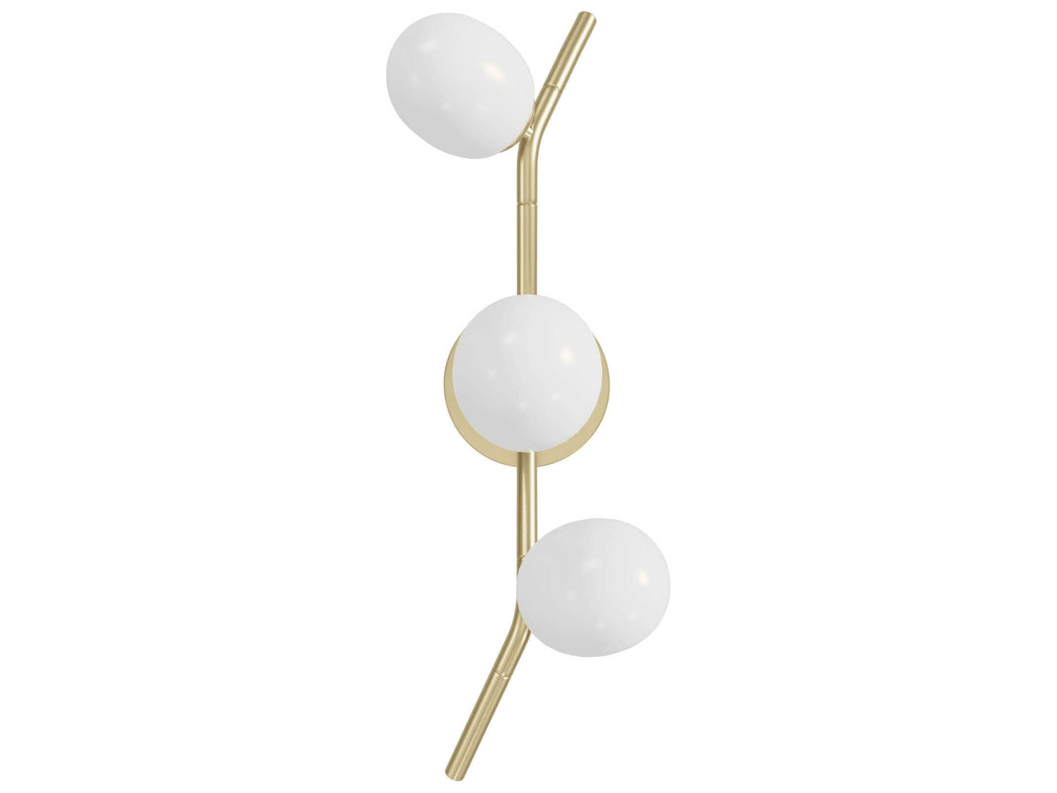 Avenue Lighting Hampton 3-Light Brushed Brass Wall Sconce