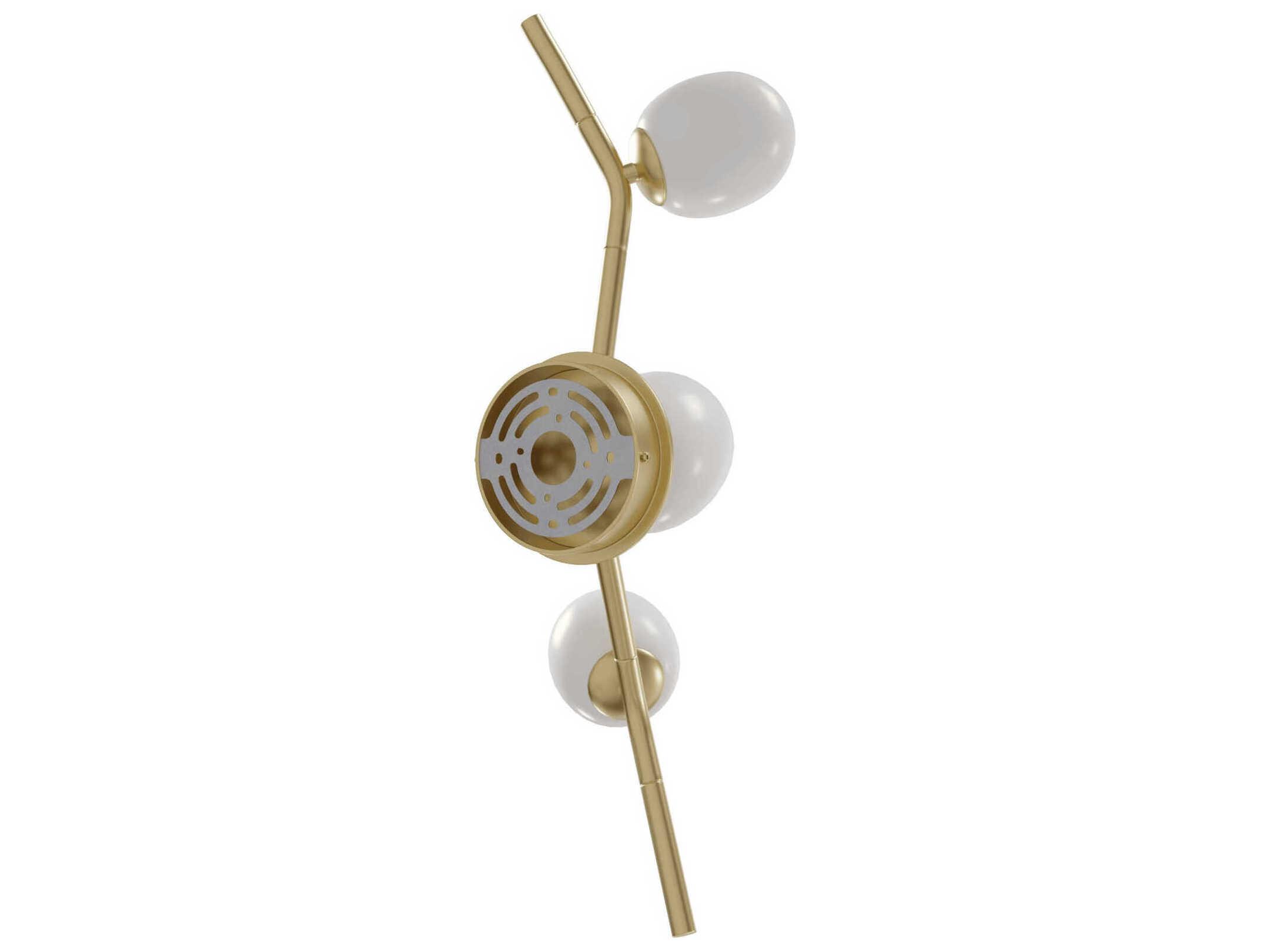 Avenue Lighting Hampton 3-Light Brushed Brass Wall Sconce