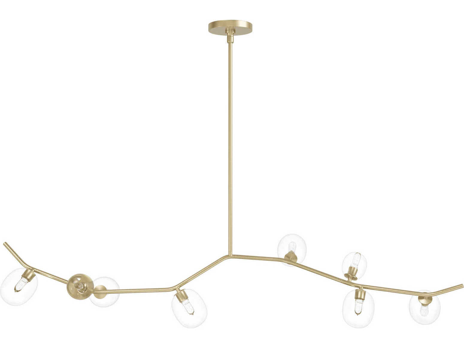 Avenue Lighting Hampton 8-Light Brushed Brass Globe Island Pendant