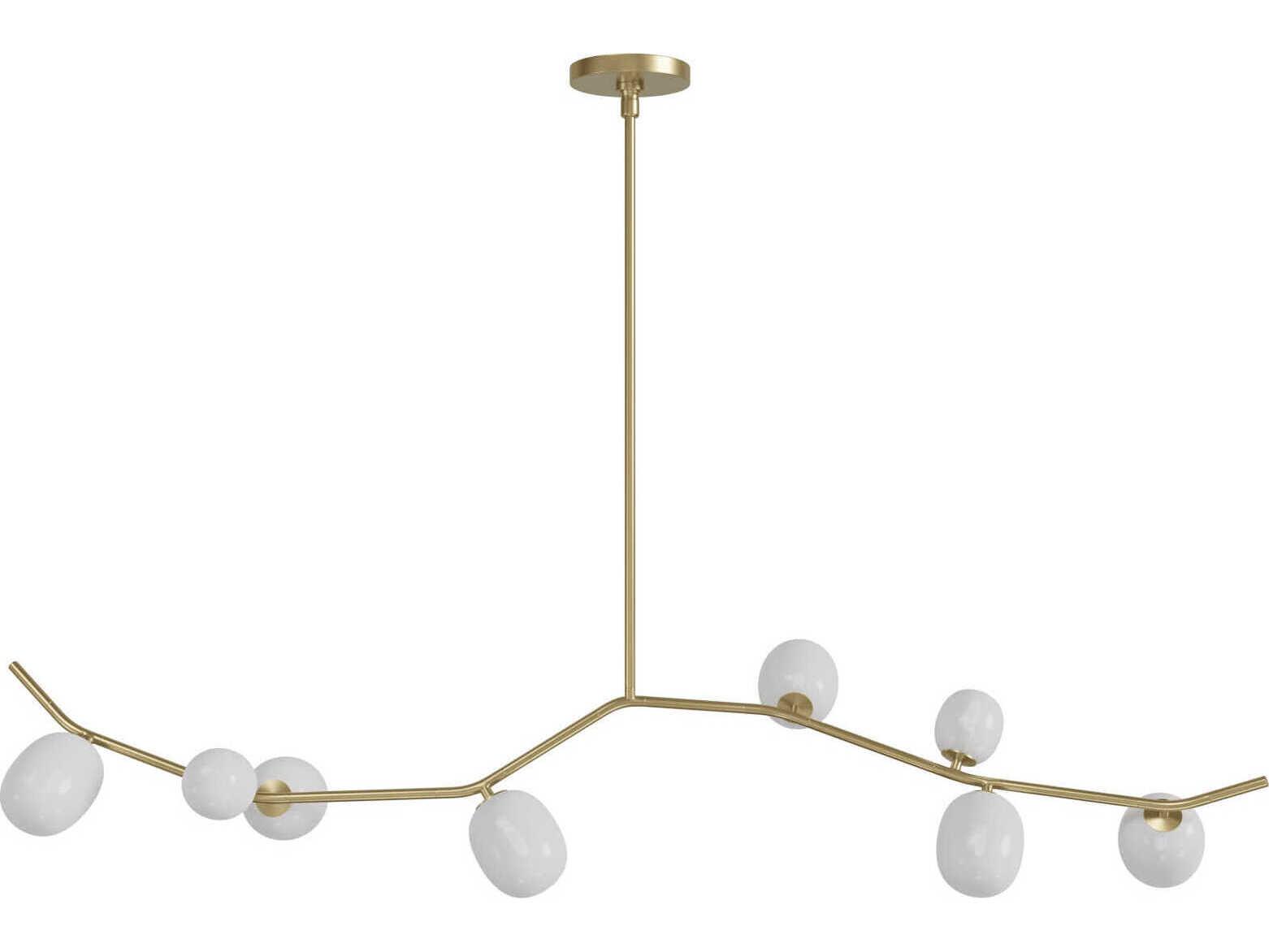 Avenue Lighting Hampton 8-Light Brushed Brass Island Pendant