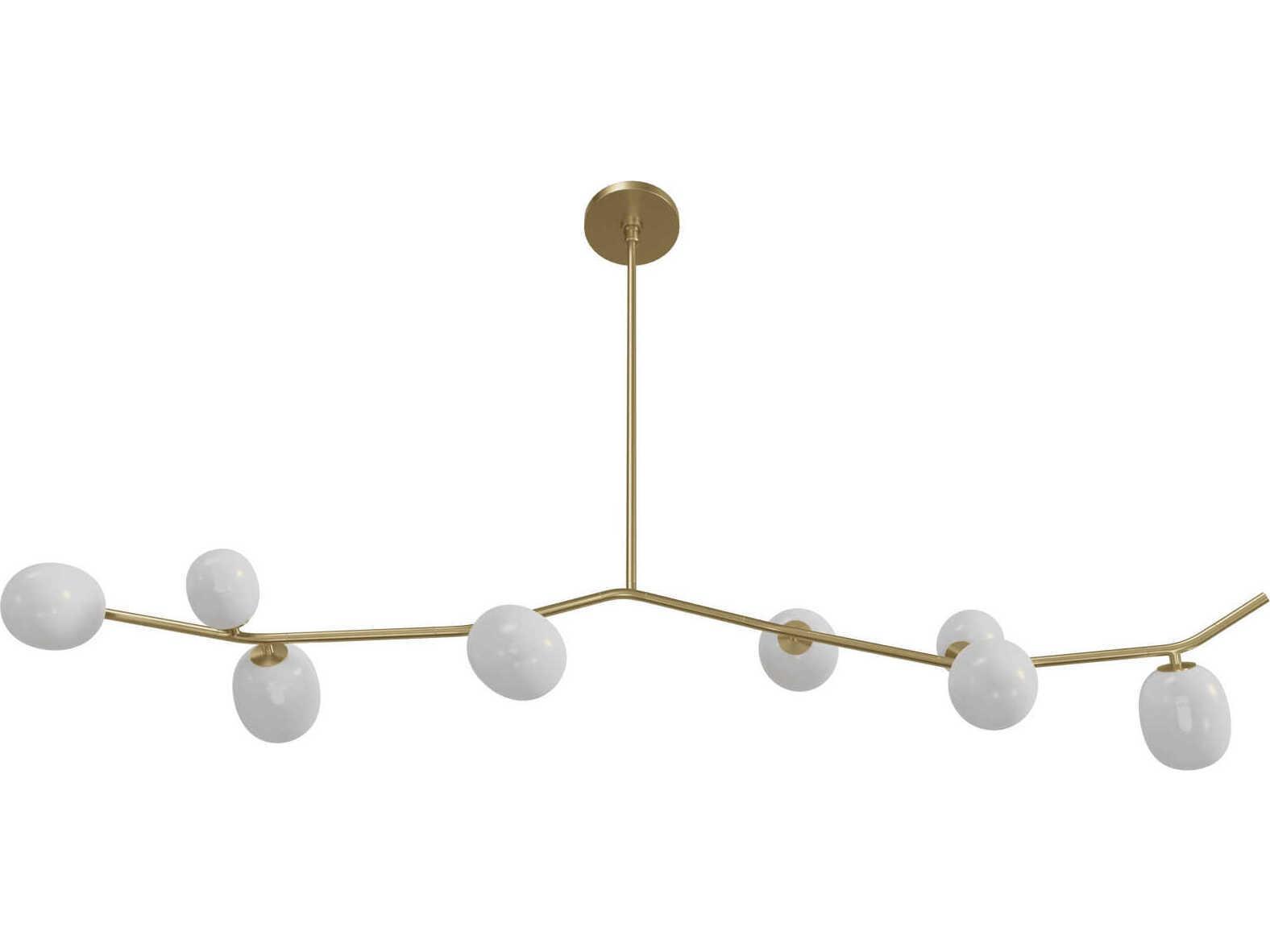 Avenue Lighting Hampton 8-Light Brushed Brass Island Pendant