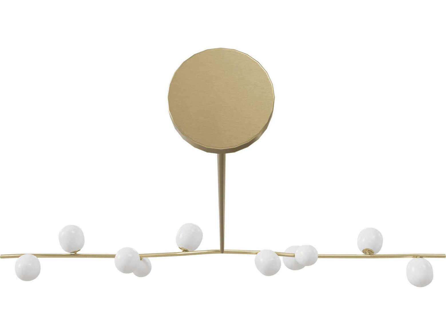 Avenue Lighting Hampton 10-Light Brushed Brass Globe Island Pendant