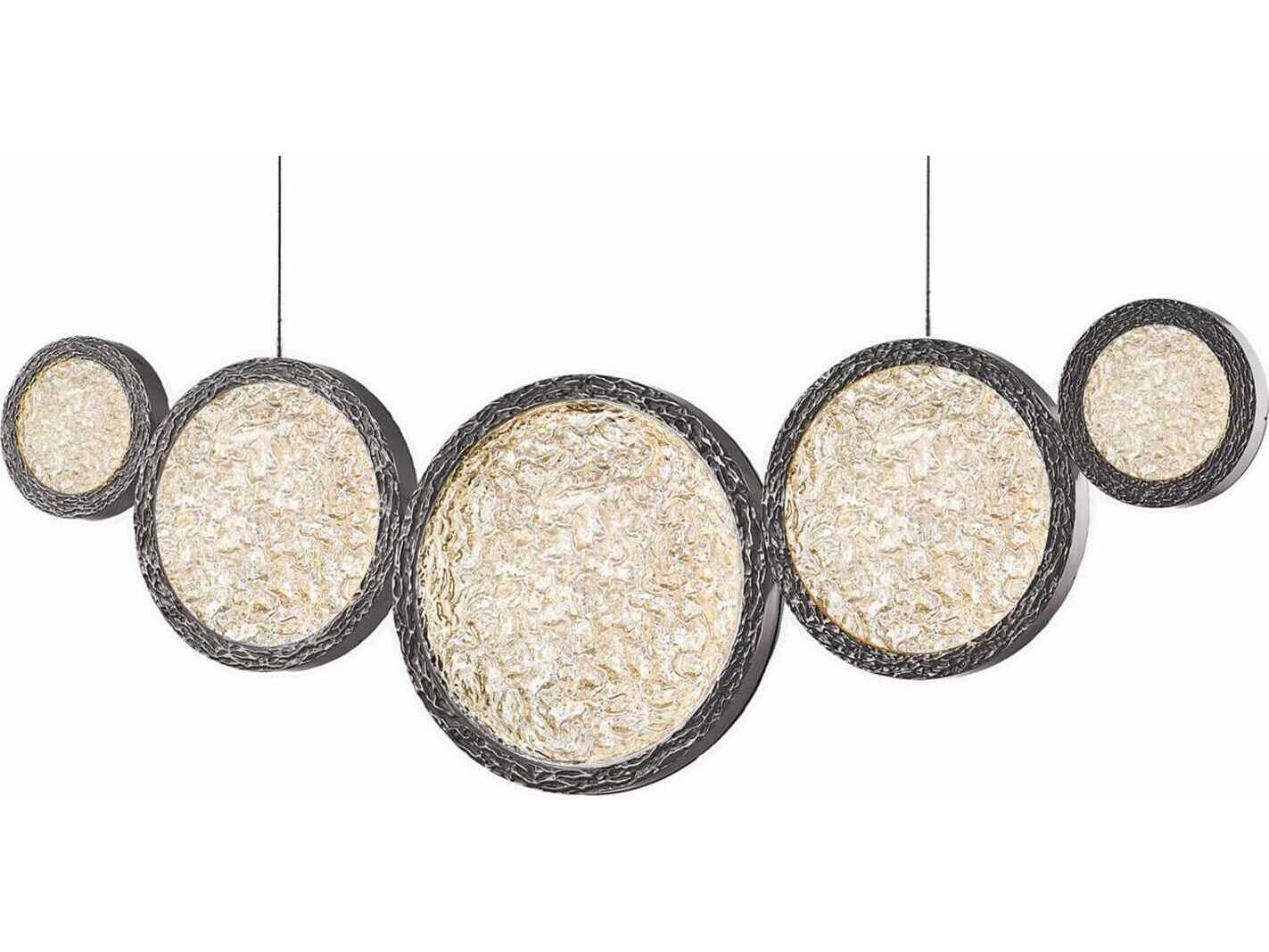 Avenue Lighting Bottega Polished Nickel Round Island Pendant