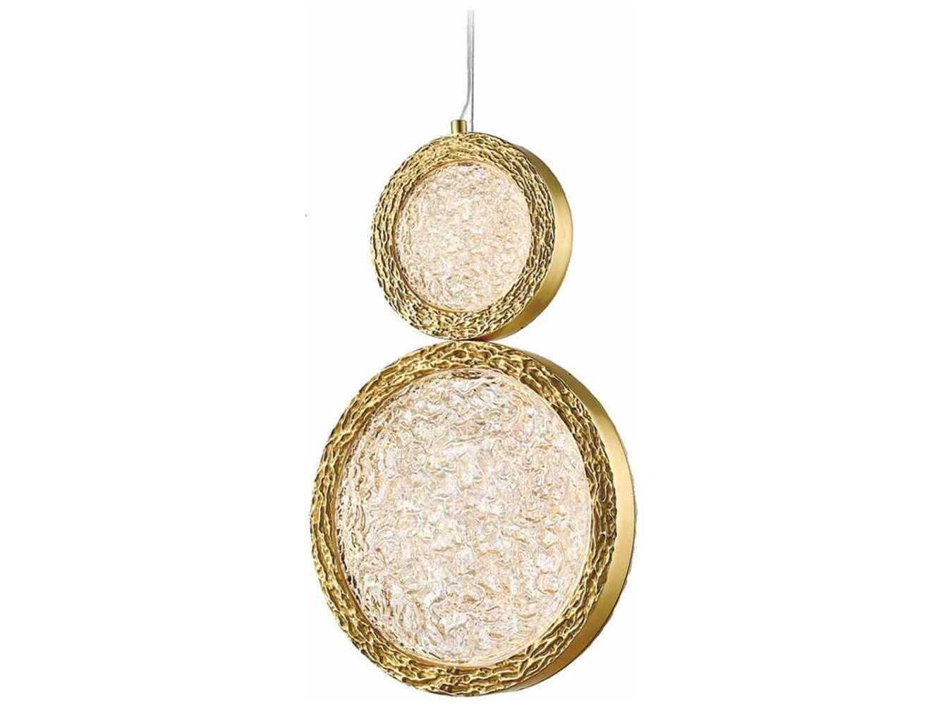 Avenue Lighting Bottega Polished Brass Round Mini Pendant