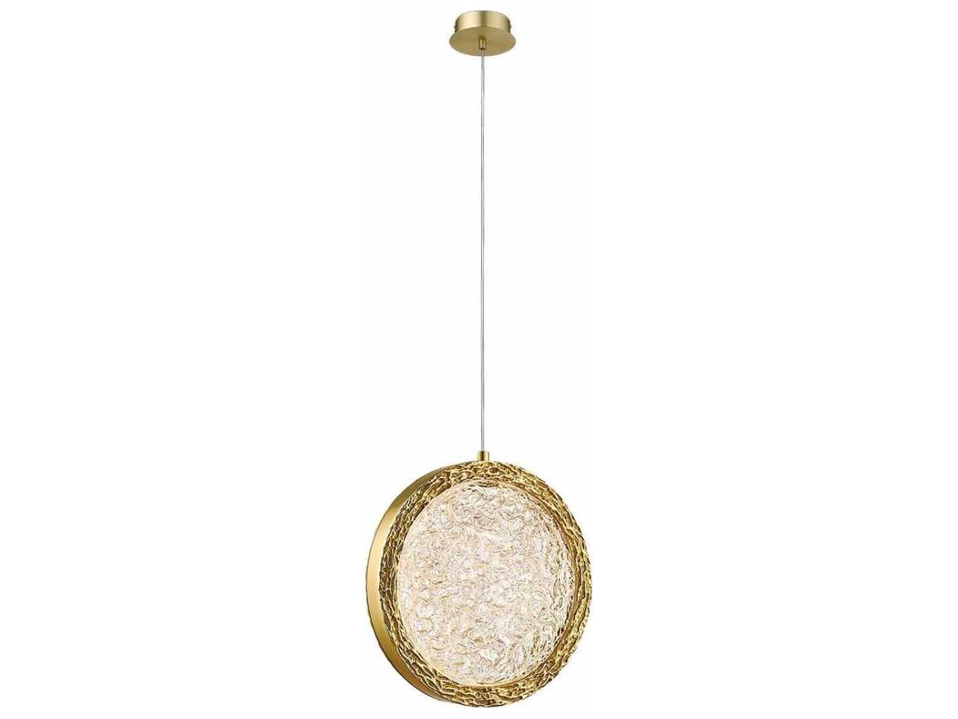 Avenue Lighting Bottega Polished Brass Round Mini Pendant