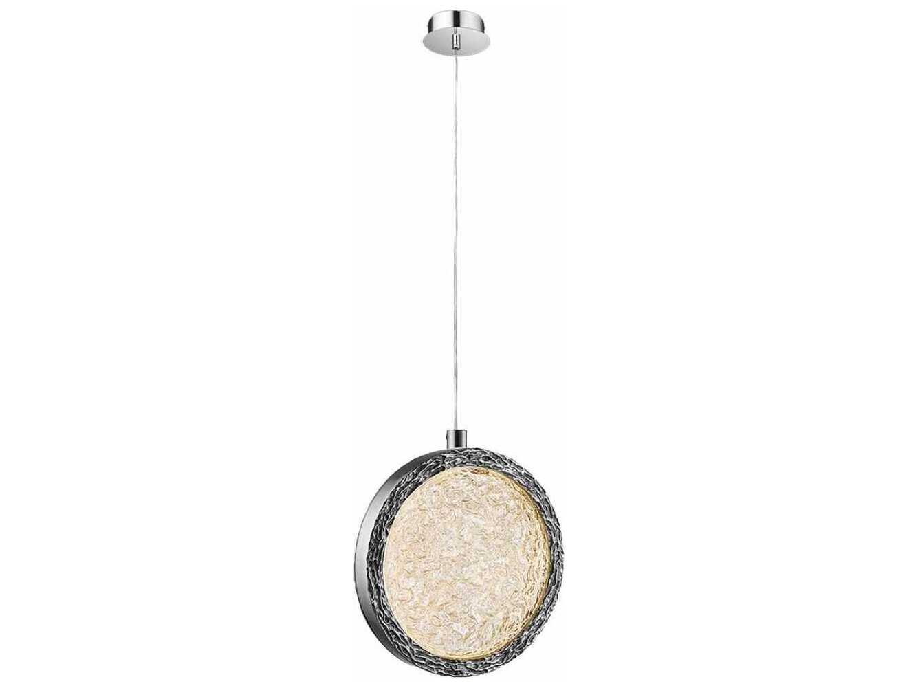 Avenue Lighting Bottega Polished Nickel Round Mini Pendant