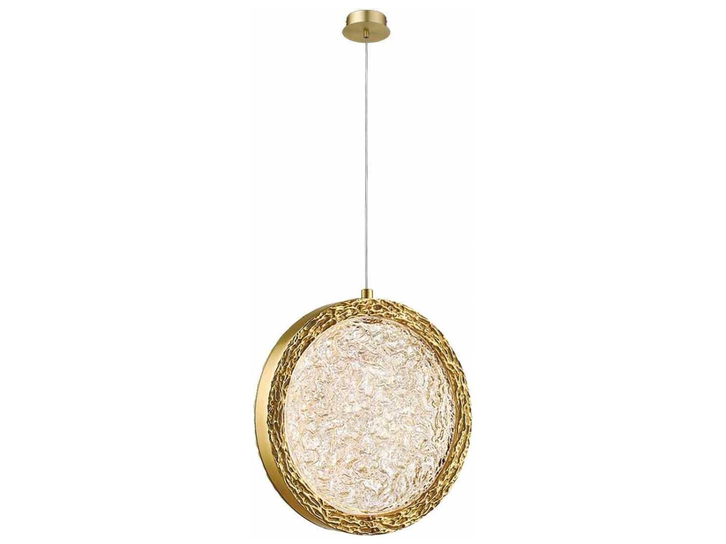 Avenue Lighting Bottega Polished Brass Round Mini Pendant