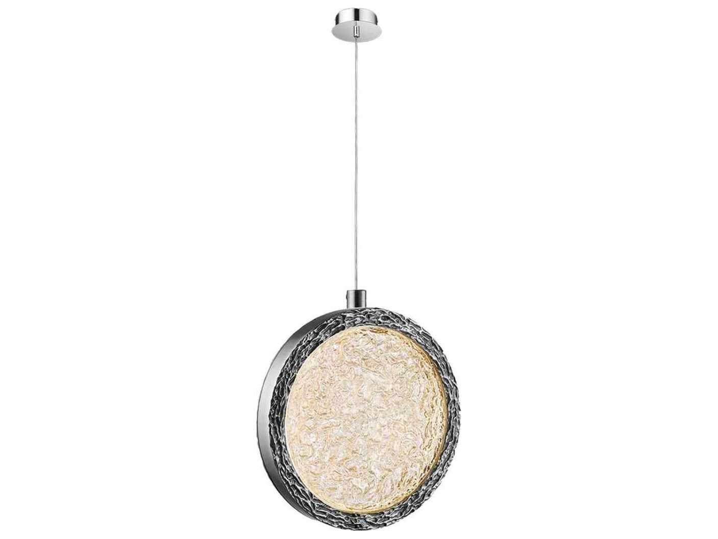 Avenue Lighting Bottega Polished Nickel Round Mini Pendant