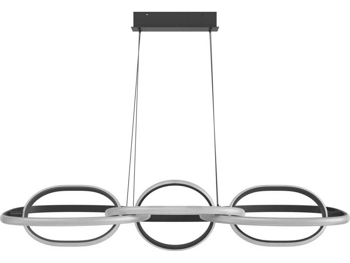 Avenue Lighting Circa Led Black Linear Island Pendant