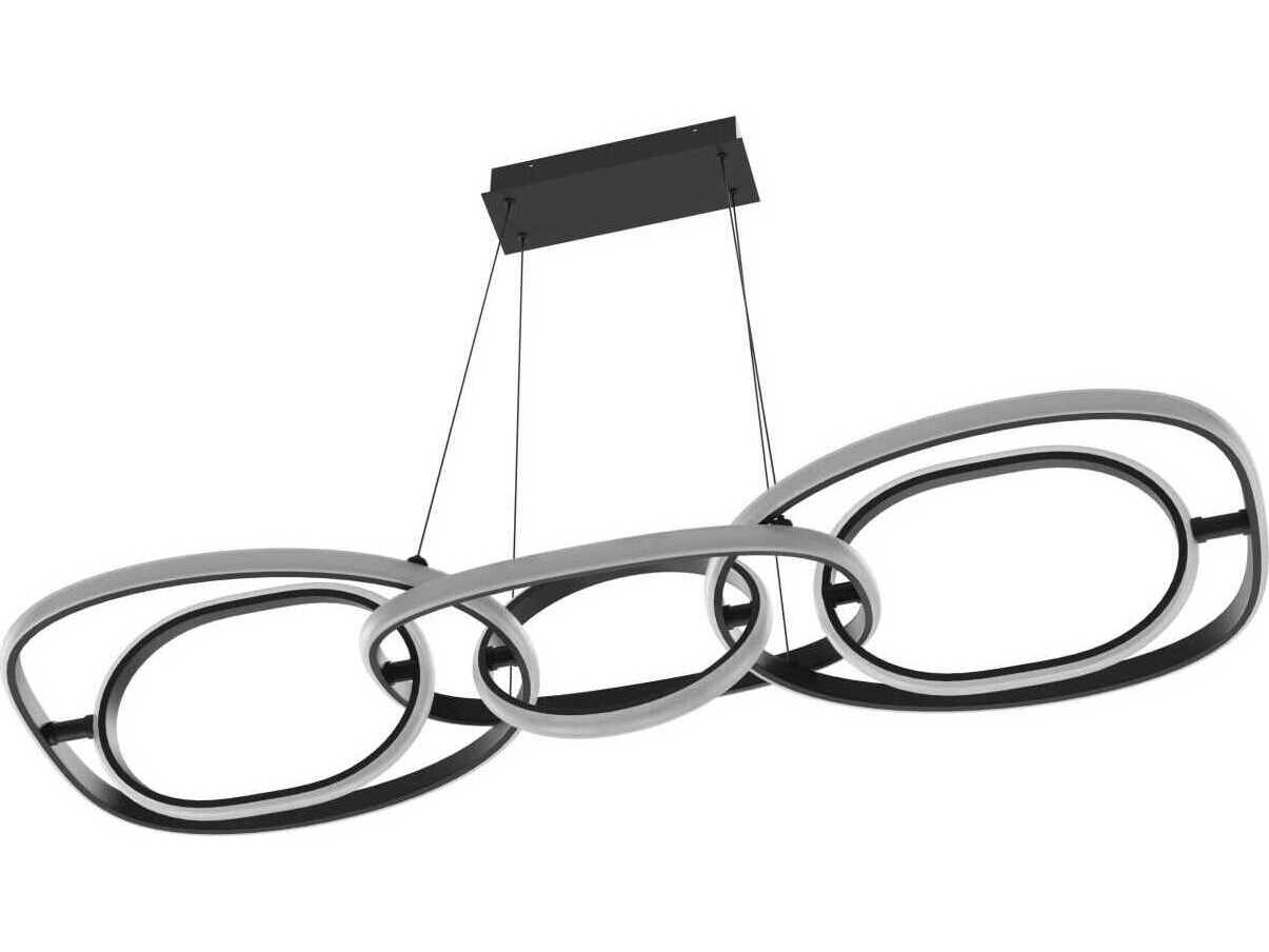 Avenue Lighting Circa Led Black Linear Island Pendant