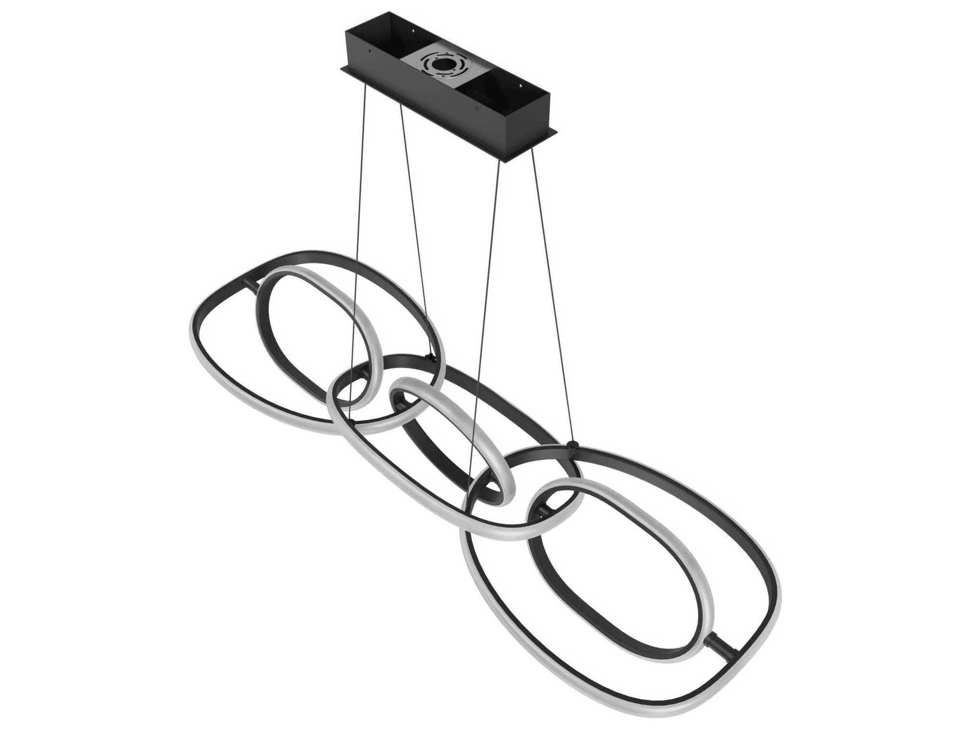 Avenue Lighting Circa Led Black Linear Island Pendant