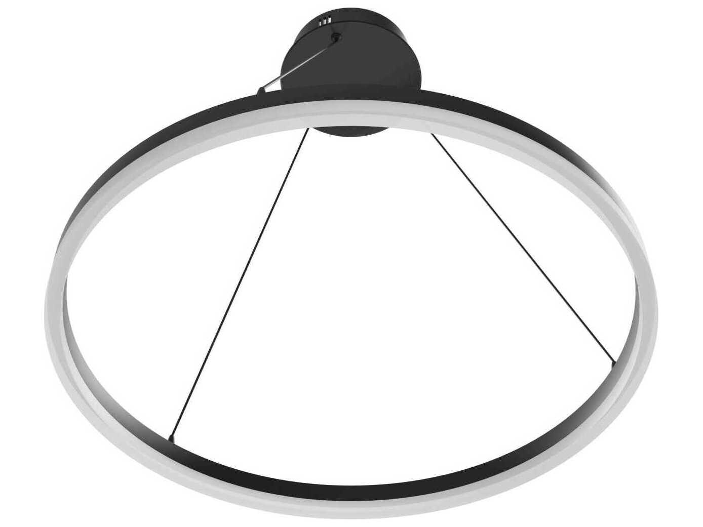 Avenue Lighting Circa Led Black Round Pendant