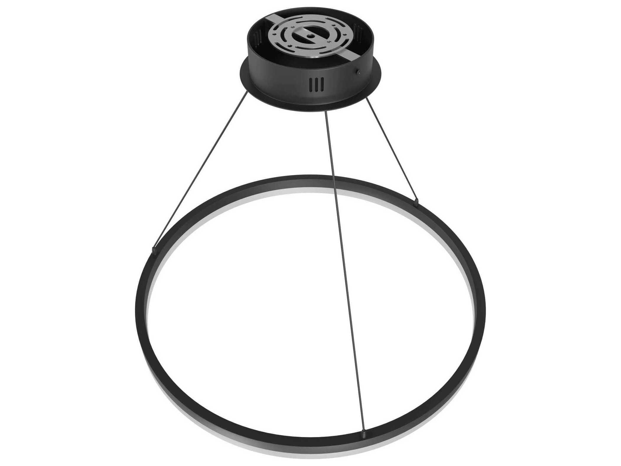Avenue Lighting Circa Led Black Round Pendant