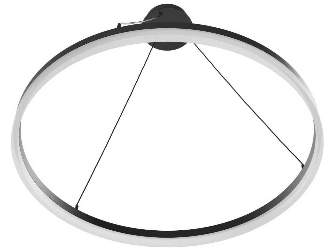 Avenue Lighting Circa Led Black Round Pendant