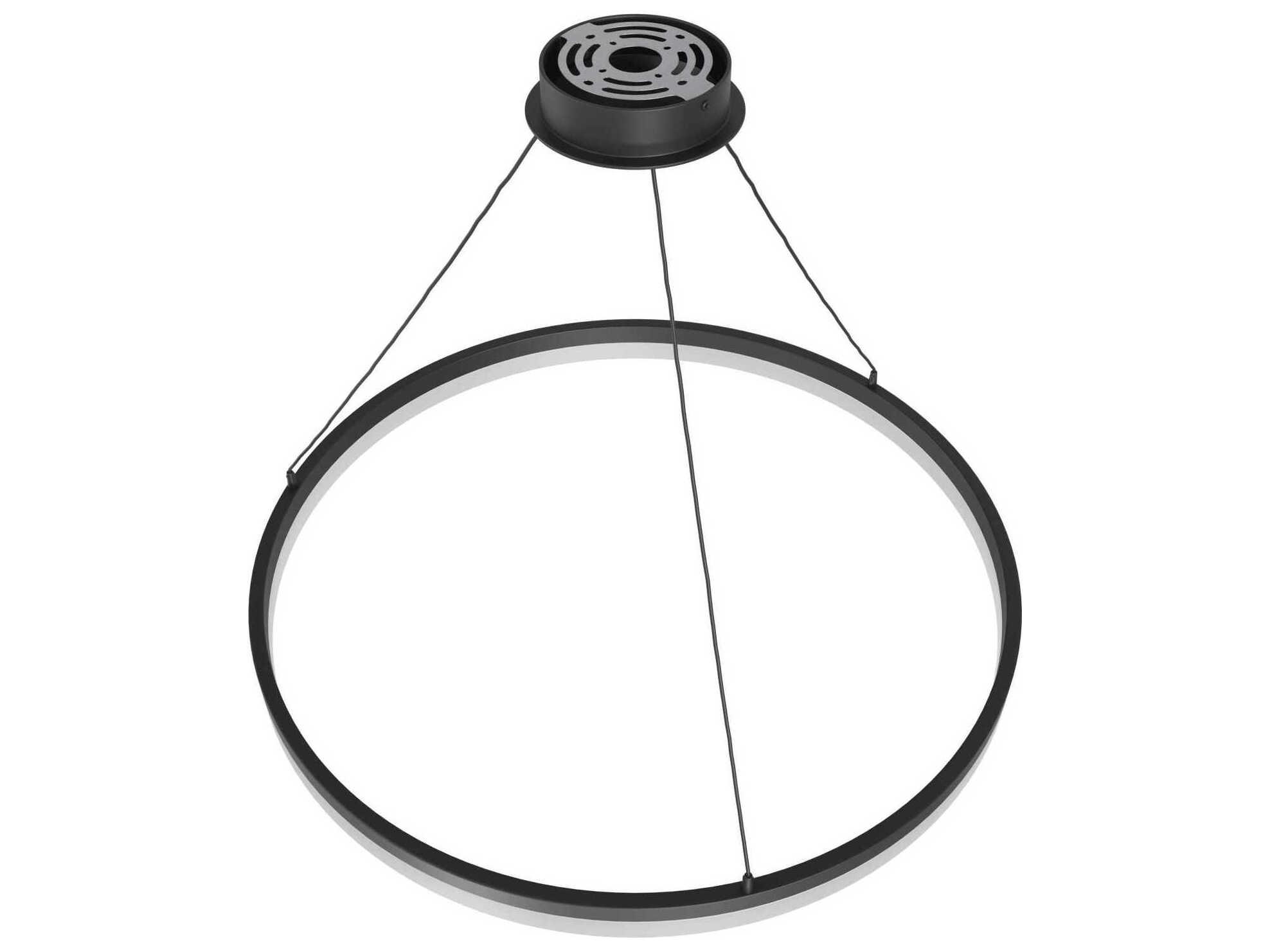 Avenue Lighting Circa Led Black Round Pendant