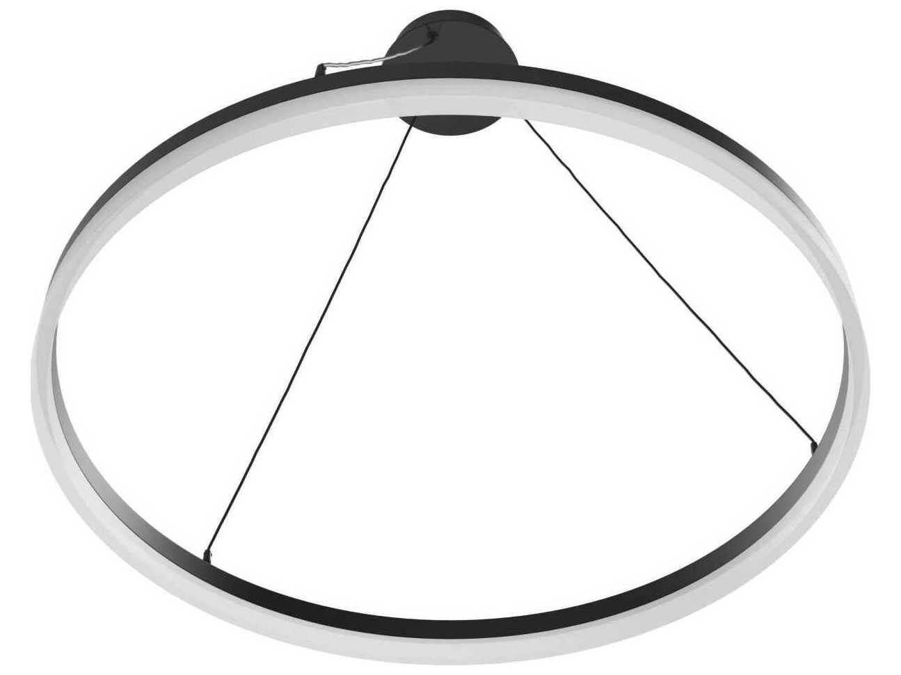 Avenue Lighting Circa Led Black Round Pendant