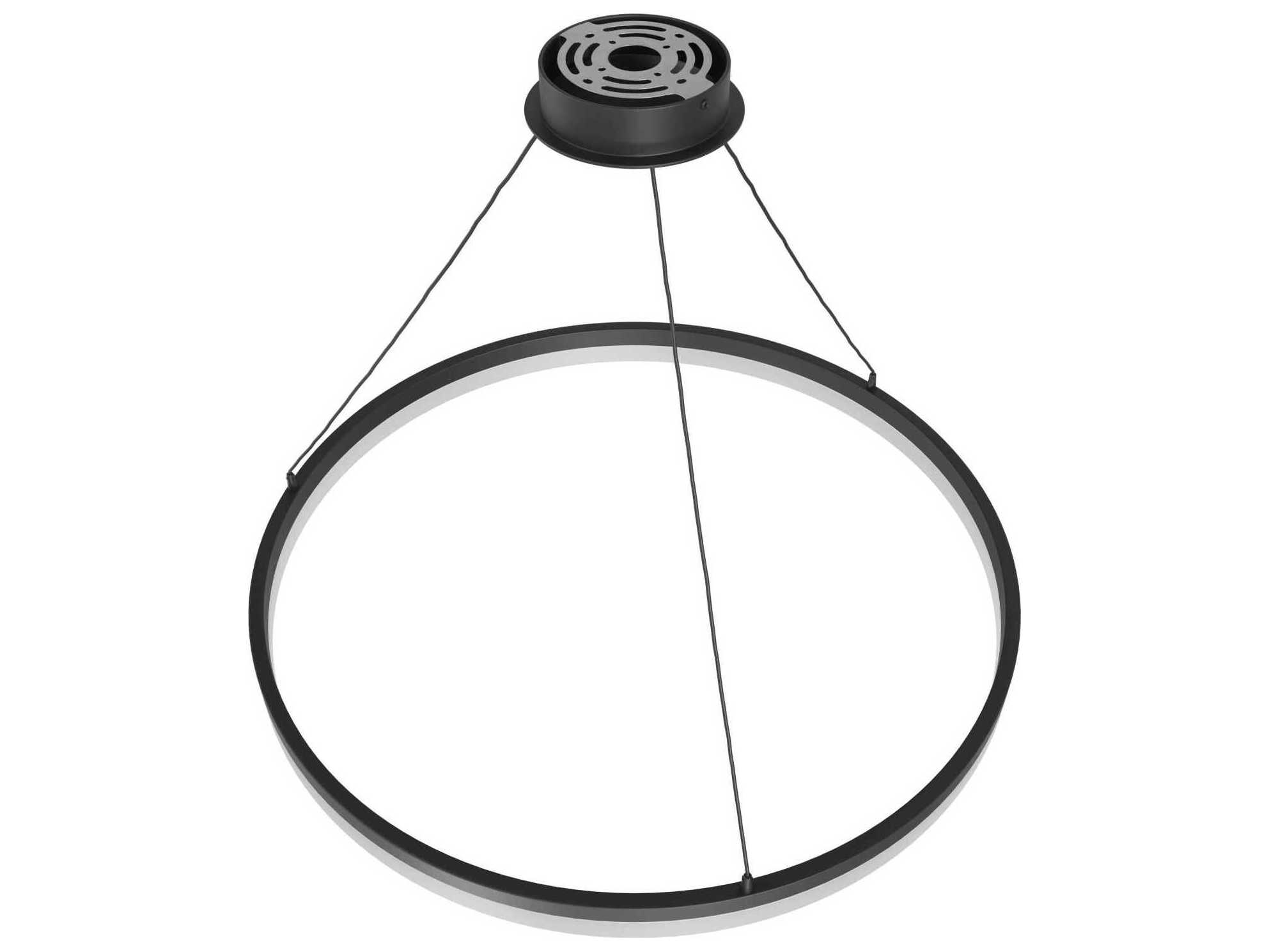 Avenue Lighting Circa Led Black Round Pendant