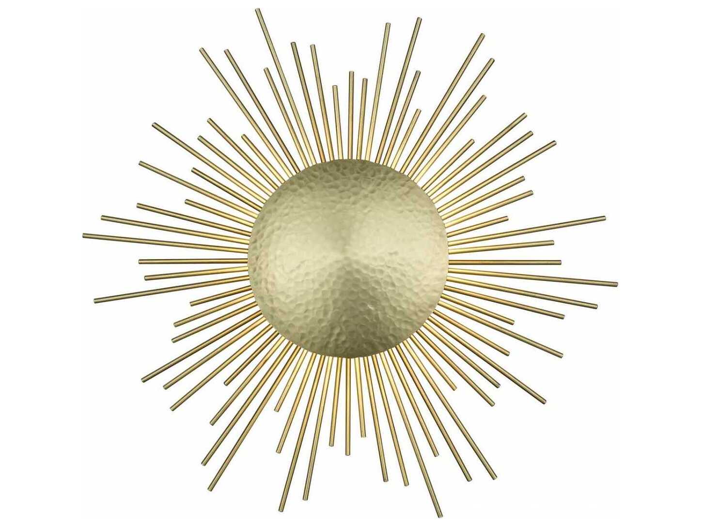 Avenue Lighting Marquee St 3-Light Hammered Brushed Brass Wall Sconce