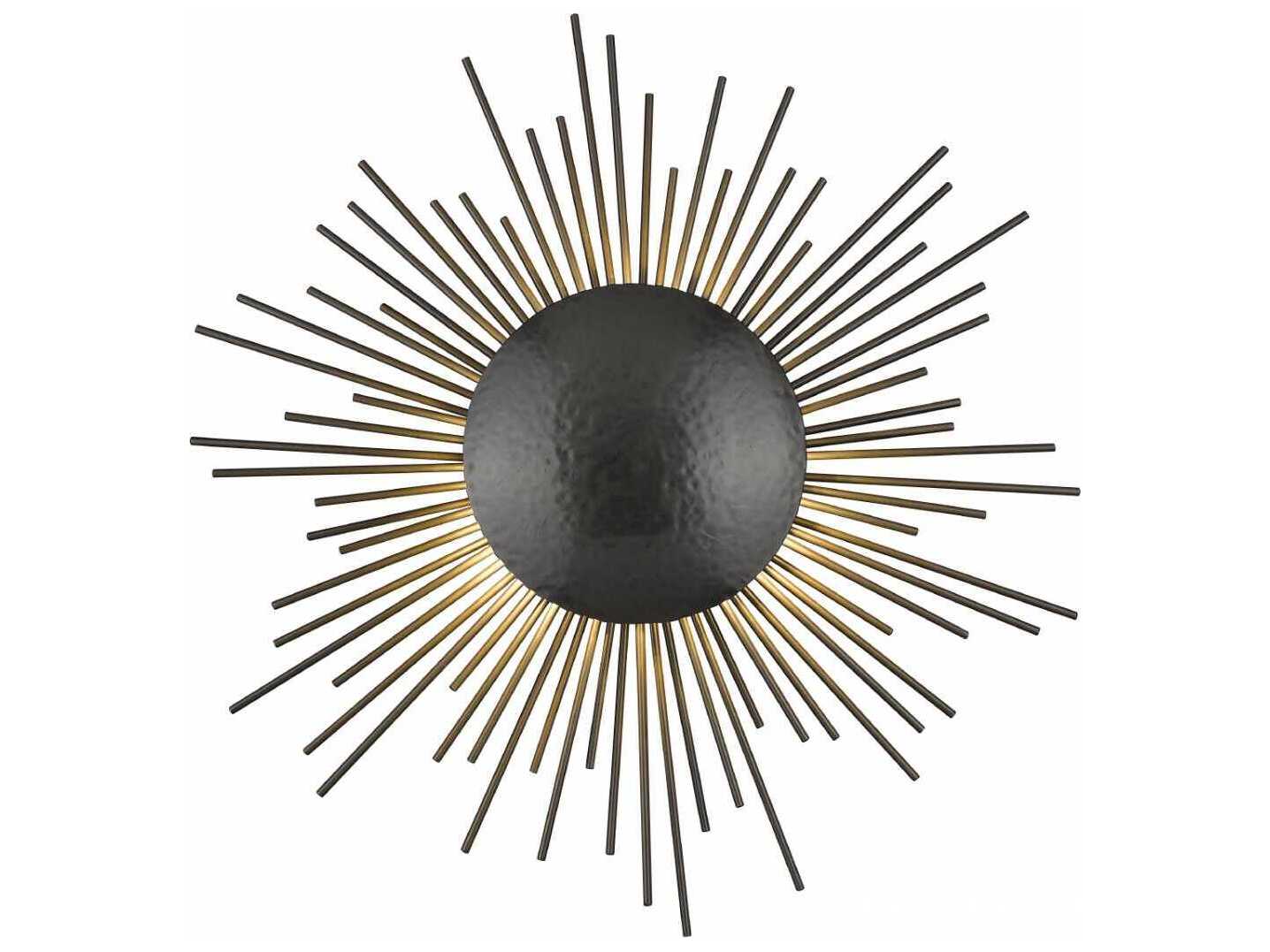 Avenue Lighting Marquee St 3-Light Hammered Dark Bronze Wall Sconce