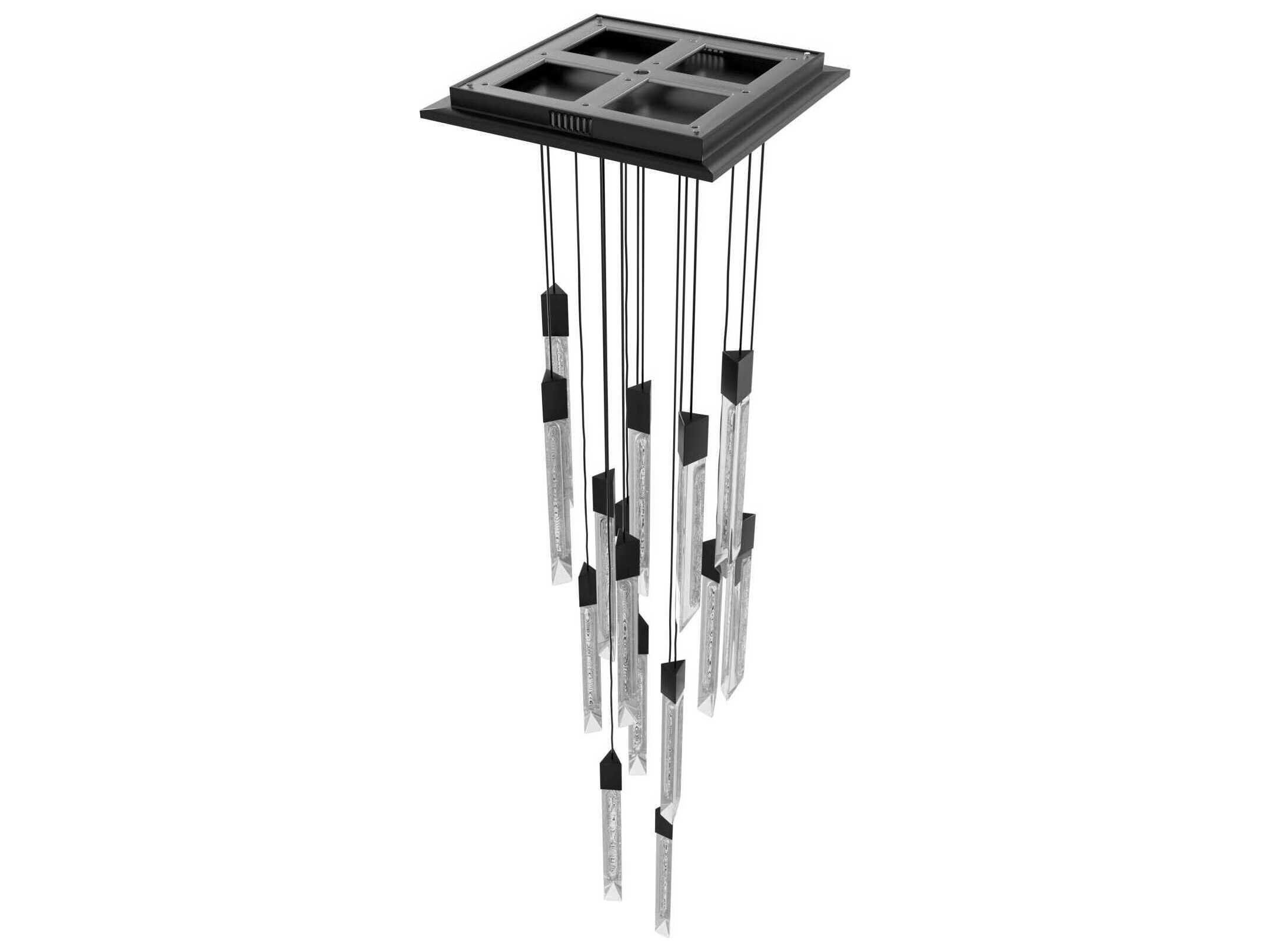 Avenue Lighting Alpine 15-Light Black Linear Pendant