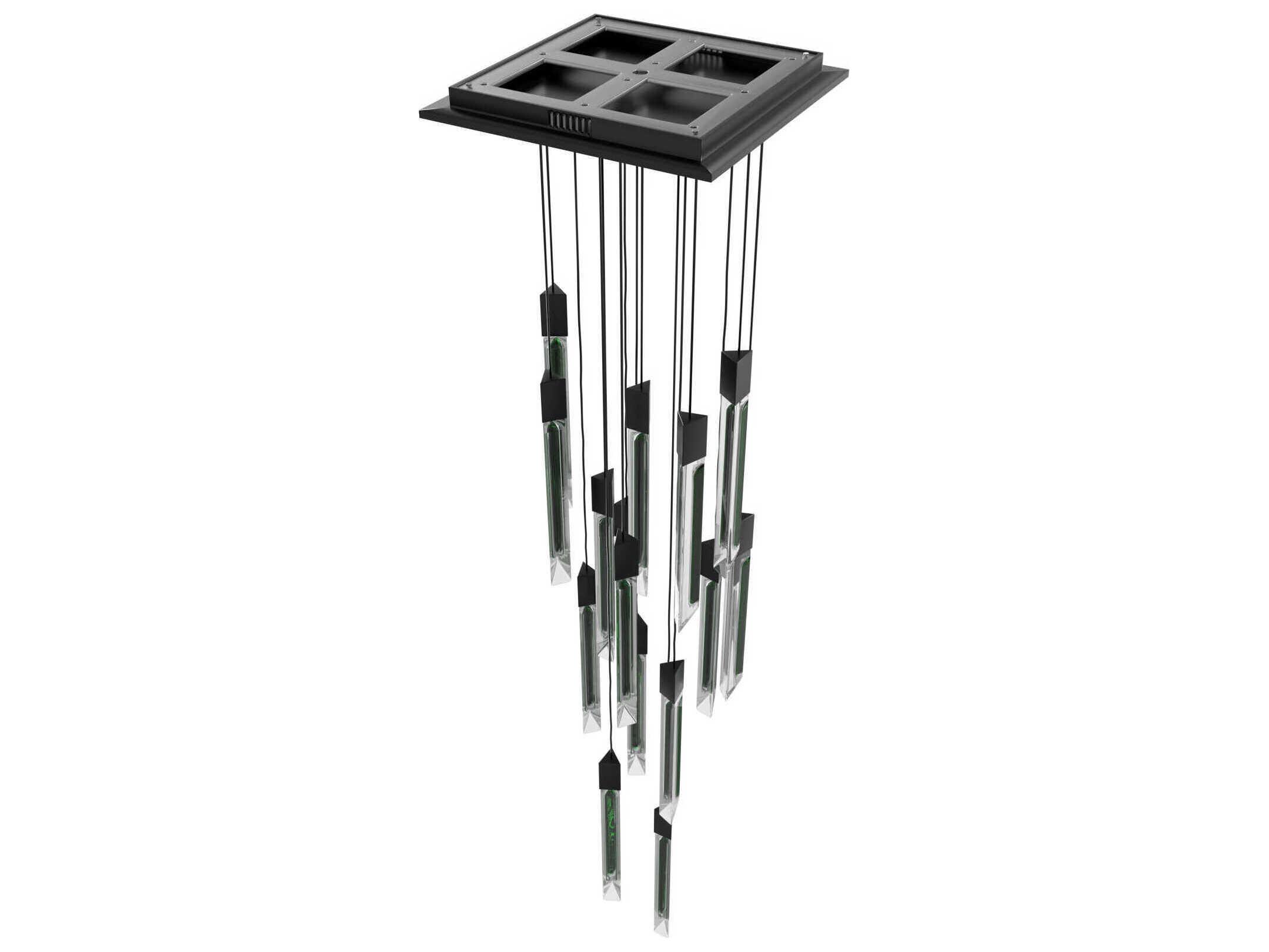 Avenue Lighting Alpine 15-Light Black Linear Pendant