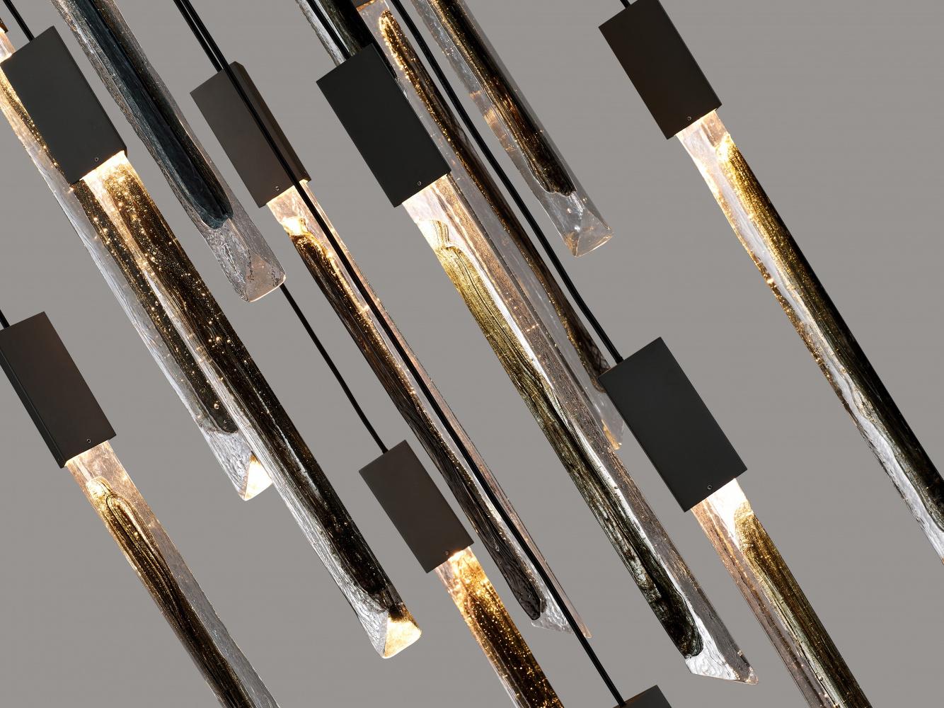 Avenue Lighting Alpine 15-Light Black Linear Pendant