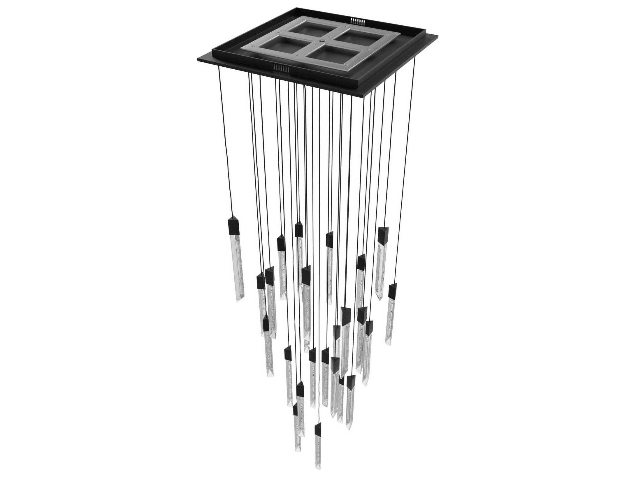 Avenue Lighting Alpine 31-Light White Black Linear Pendant