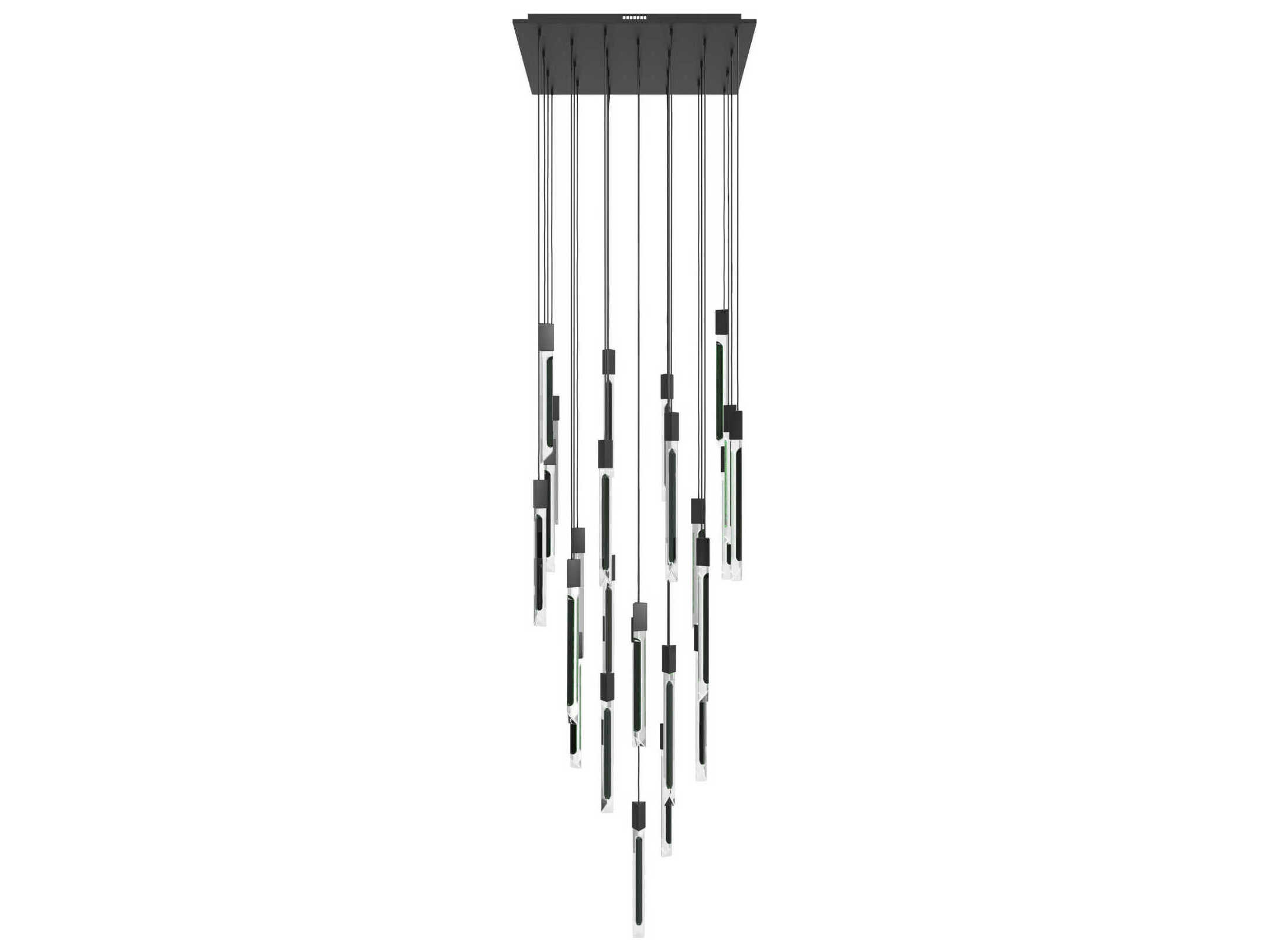 Avenue Lighting Alpine 31-Light Black Linear Pendant