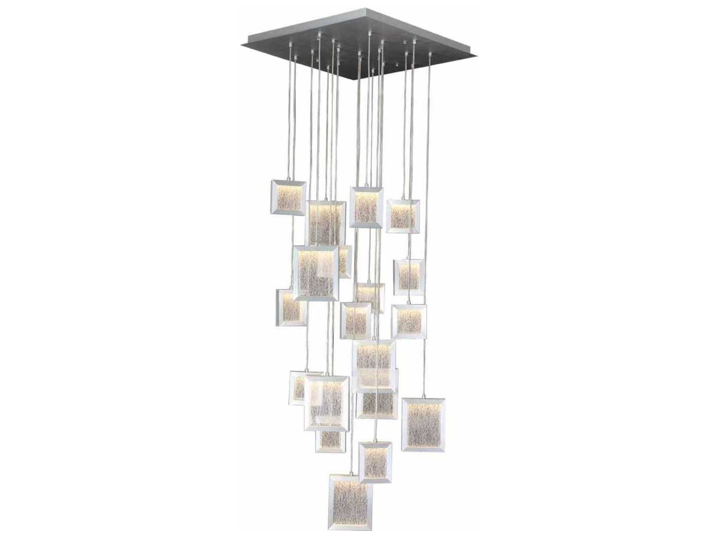 Avenue Lighting Brentwood Brushed Aluminum Gray Pendant